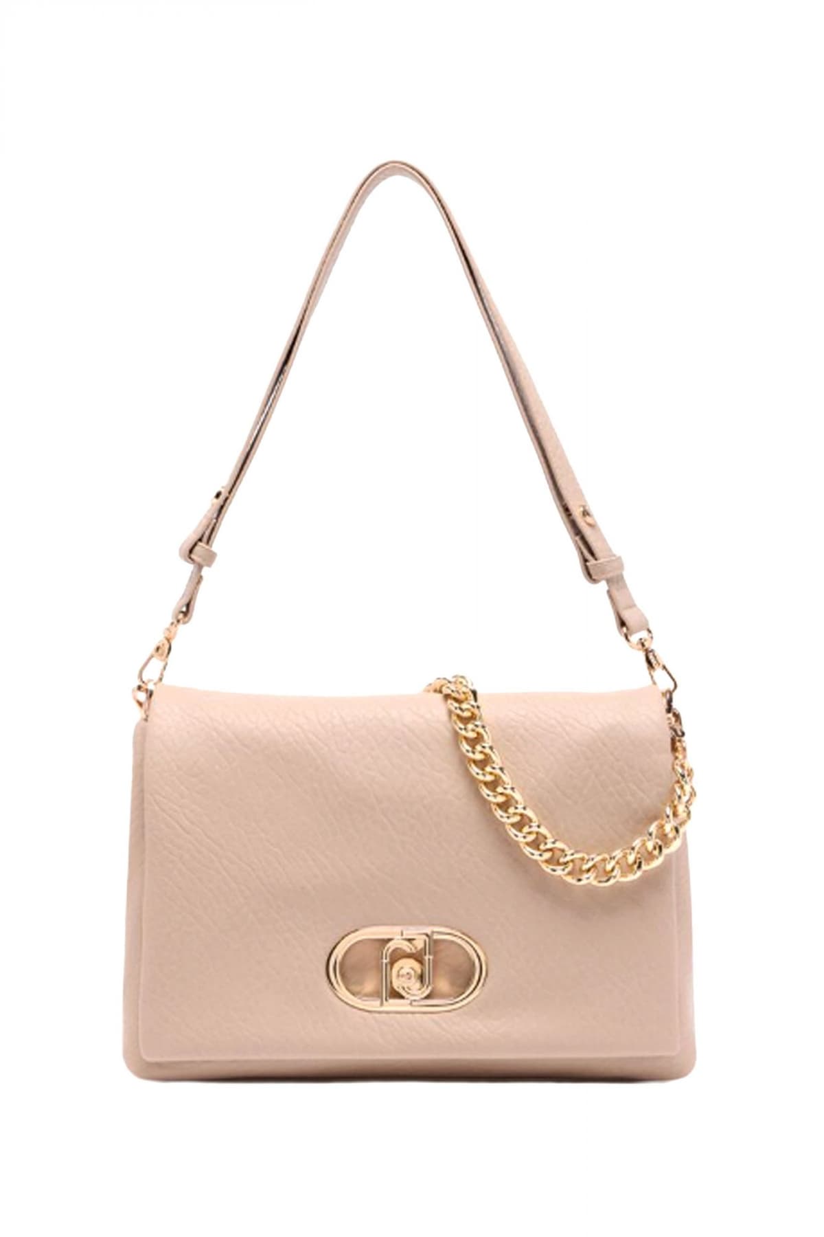 LIU-JO BETTER ΤΣΑΝΤΑ CROSS BODY LOGO ΜΠΕΖ