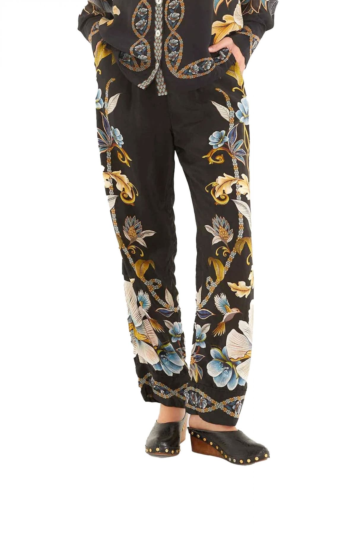 FARM RIO ΠΑΝΤΕΛΟΝΙ SNAKE GARDEN PAJAMA ΕΜΡΙΜΕ ΜΑΥΡΟ