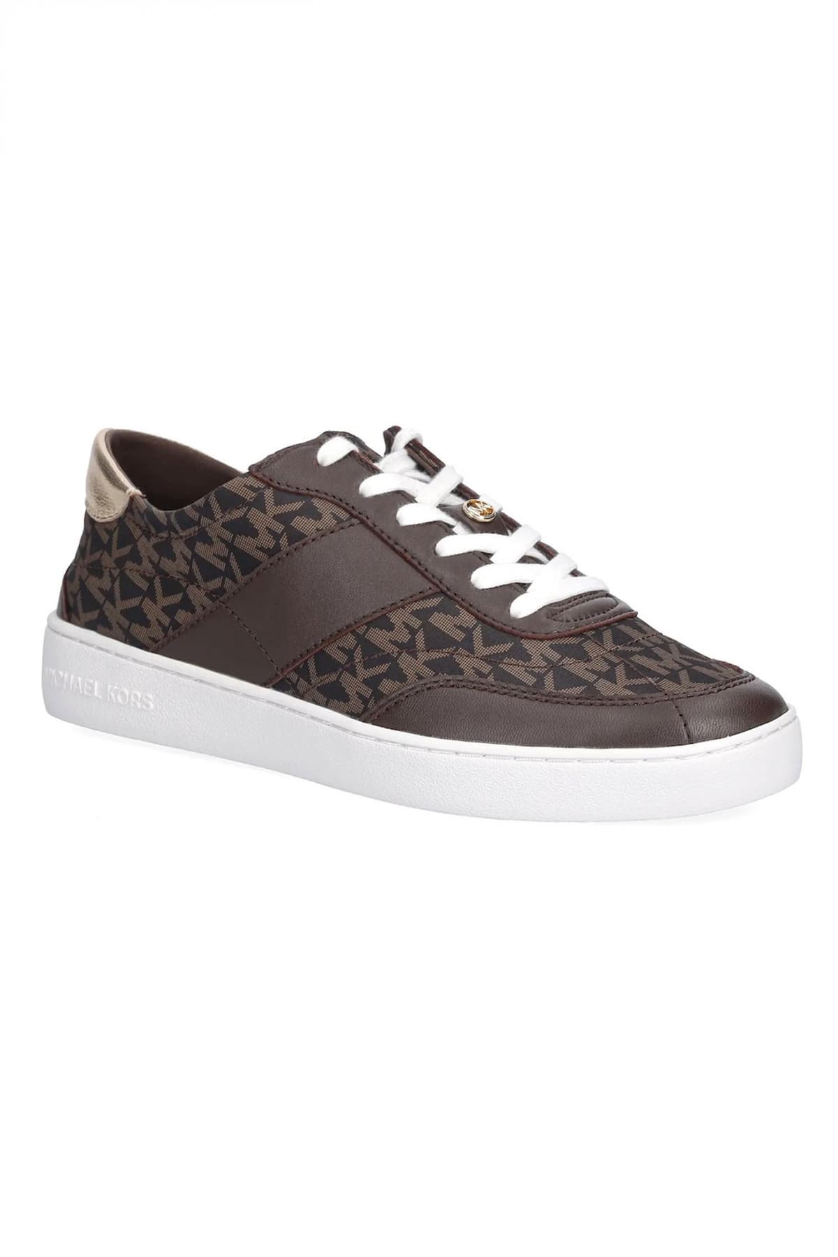 MICHAEL KORS ΠΑΠΟΥΤΣΙΑ SNEAKERS ΚΑΥCEE LACE UP ALL OVER LOGO KAΦΕ