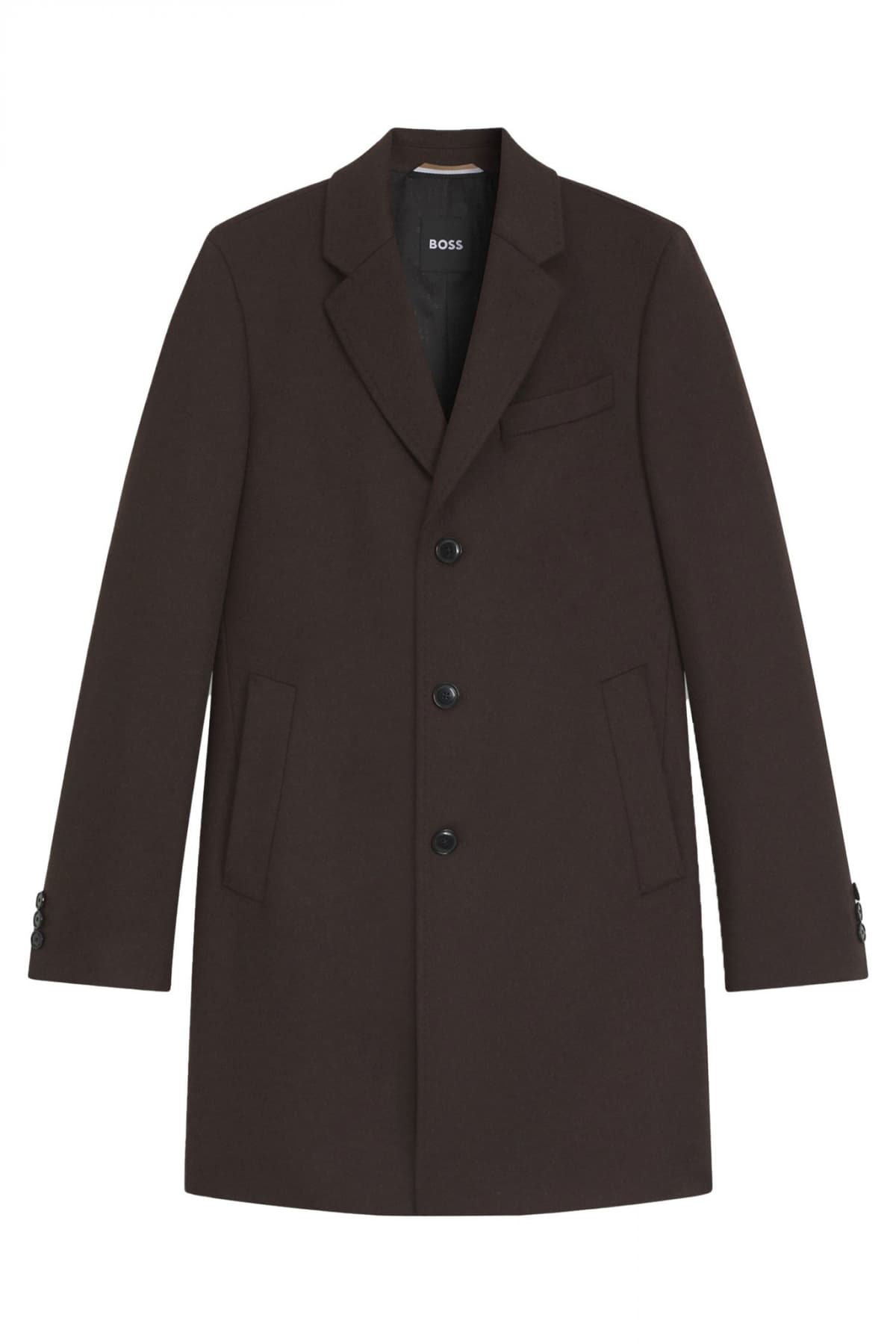 BOSS ΠΑΛΤΟ H-HYDE-254 ΜΑΥΡΟ