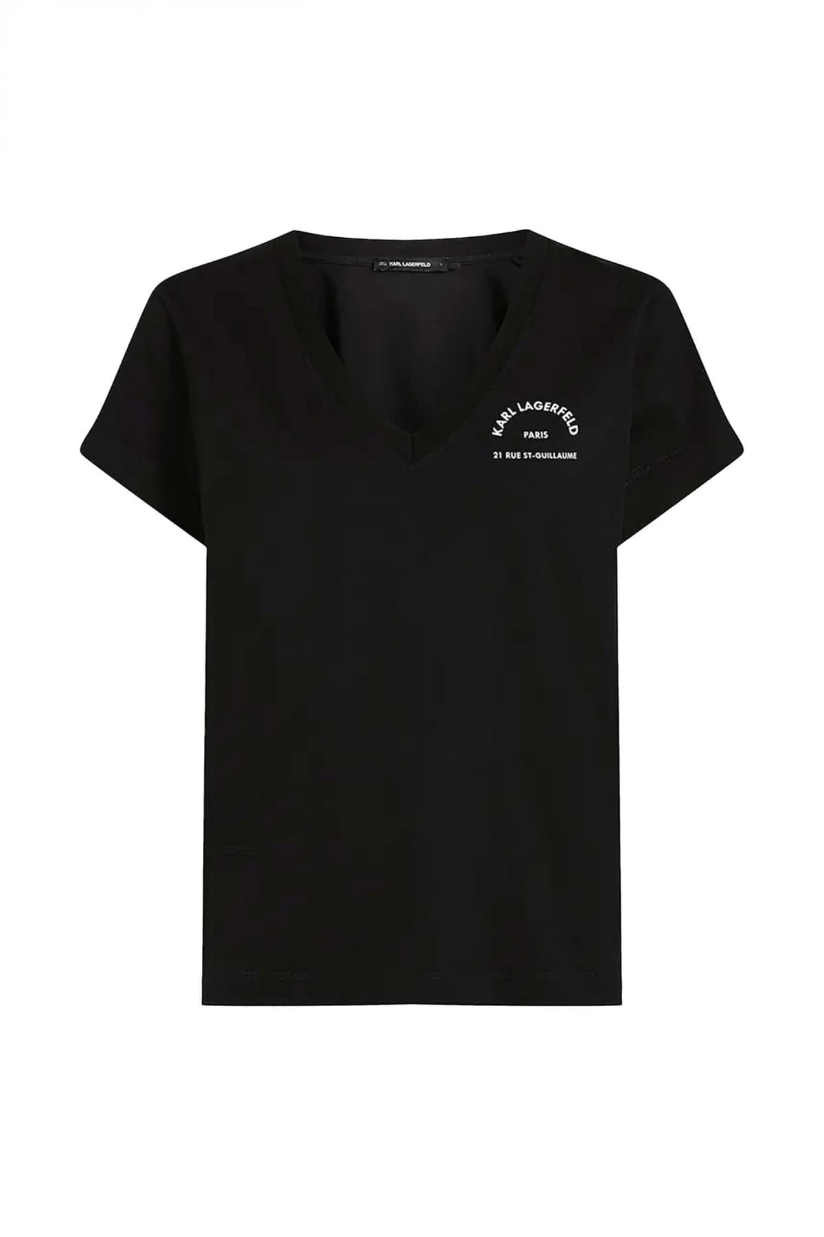 Γυναικείο T-shirt Μαύρο Karl Lagerfeld A3W17104-999 BLACK