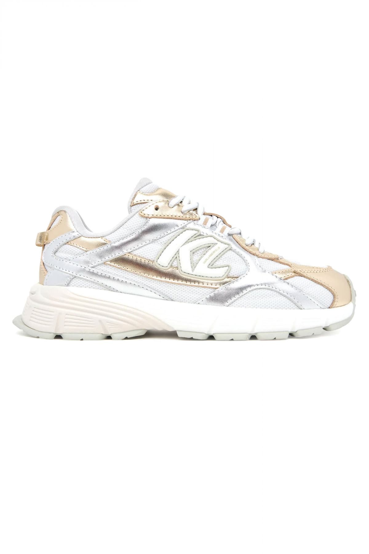 KARL LAGERFELD ΠΑΠΟΥΤΣΙΑ SNEAKERS ORION ΛΟΥΣΤΡΙΝΙ ΛΕΠΤΟΜΕΡΕΙΕΣ LOGO ΜΑΥΡΟ