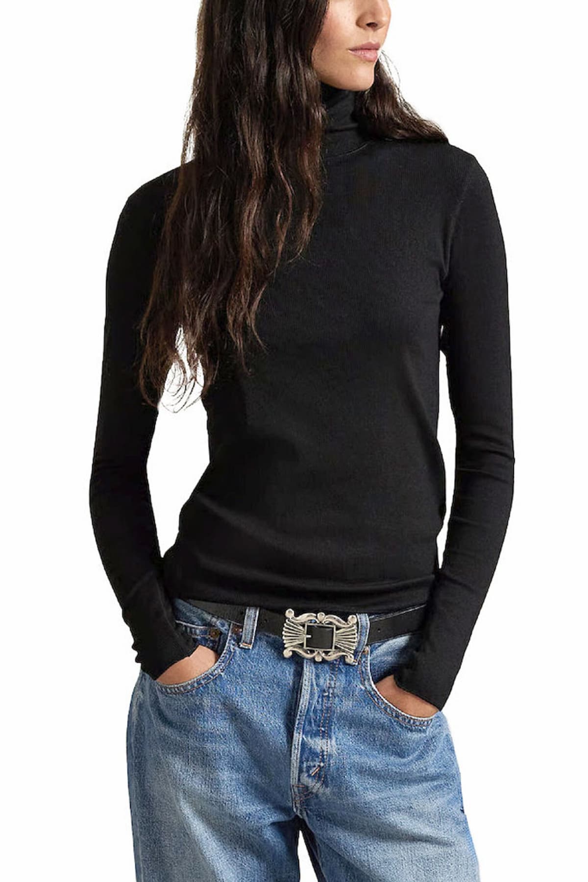 RALPH LAUREN ΠΛΕΚΤΟ CLASSICS ΖΙΒΑΓΚΟ ΜΑΥΡΟ