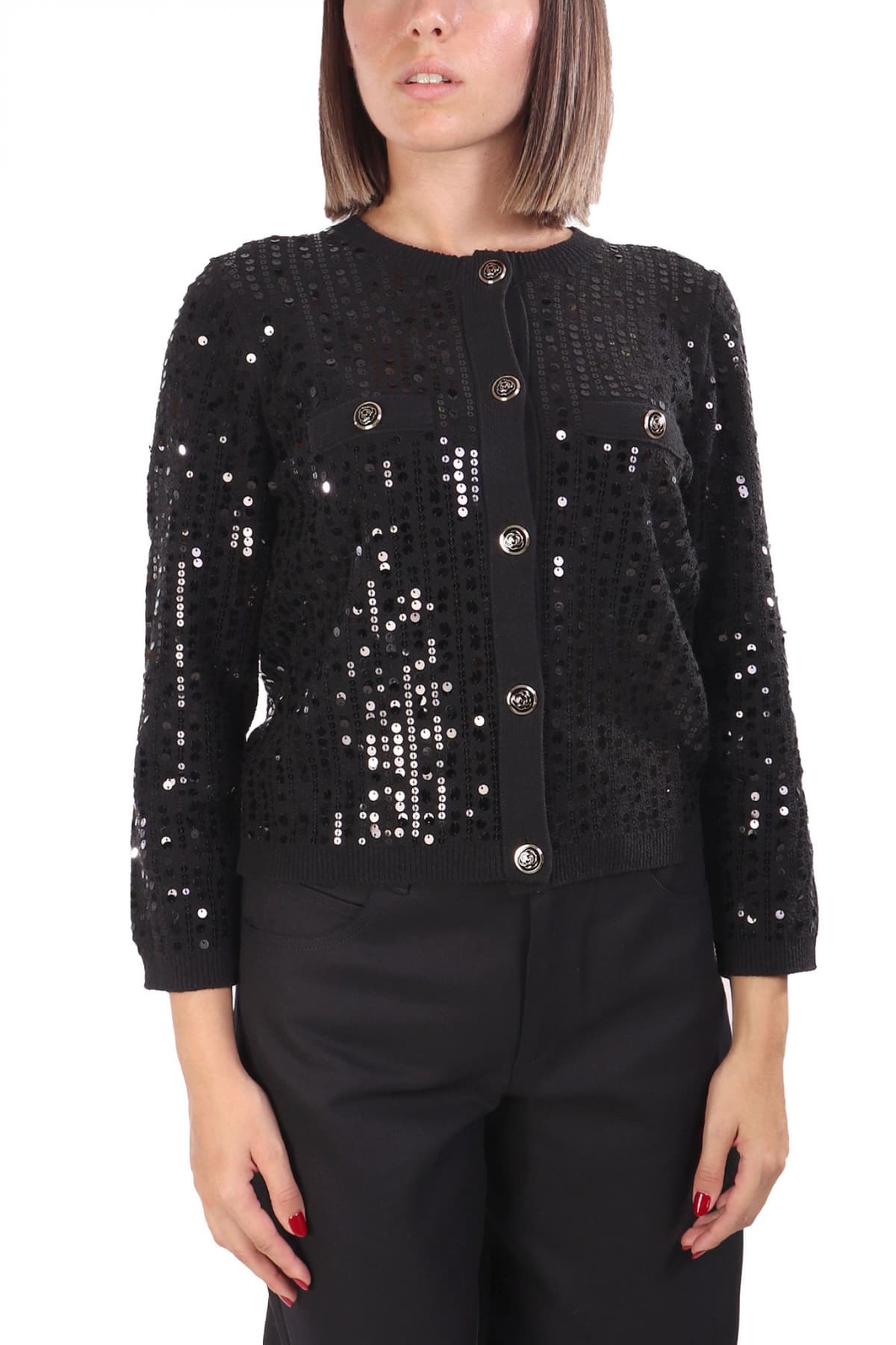 MARELLA SPORT ΖΑΚΕΤΑ ΠΛΕΚΤΟ SIENA1 ΠΑΓΙΕΤΑ ΜΑΥΡΟ