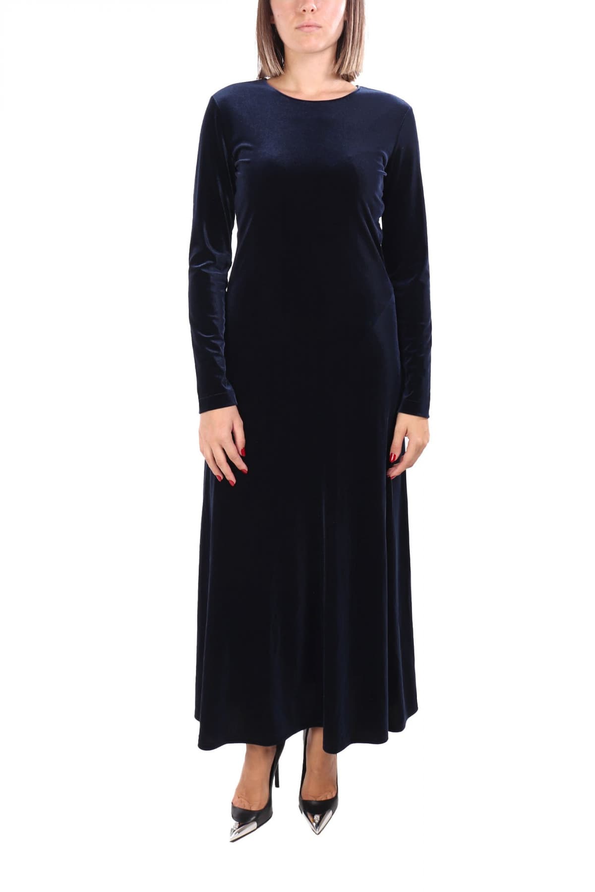 MARELLA ΦΟΡΕΜΑ MAXI RICORSO ΑΝΟΙΓΜΑ ΠΛΑΤΗ ΒΕΛΟΥΤΕ ΜΑΥΡΟ