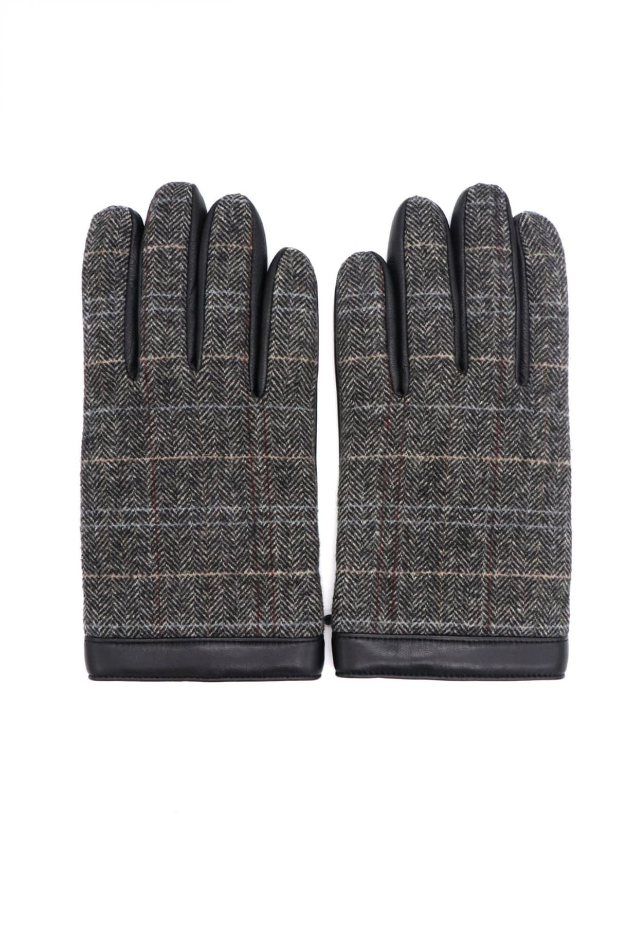 BOSS ΓΑΝΤΙΑ HARRYE-S ΓΚΡΙ-ΜΑΥΡΟ-ΚΑΦΕ