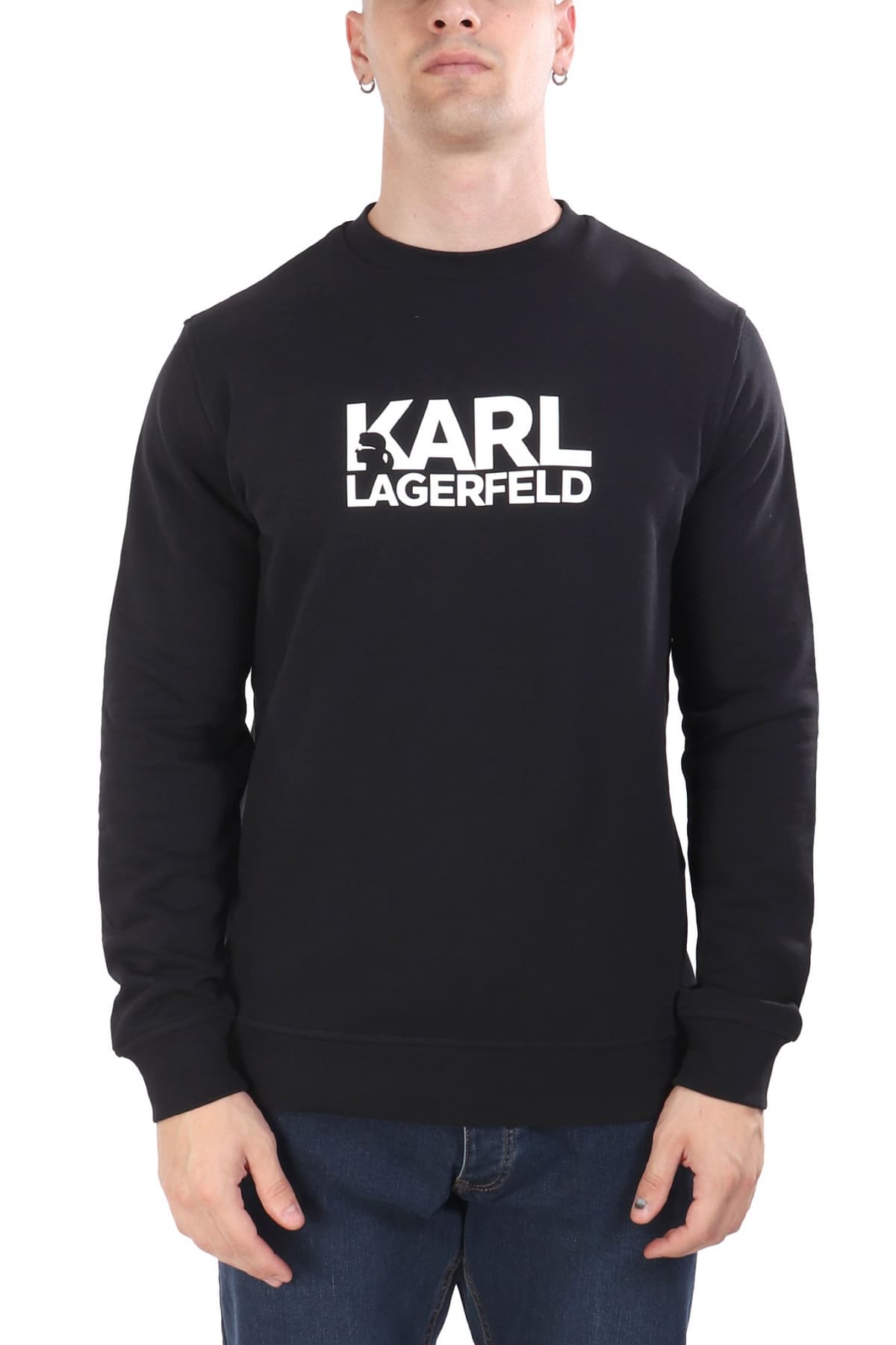 KARL LAGERFELD ΦΟΥΤΕΡ CREW NECK LOGO ΜΠΛΕ