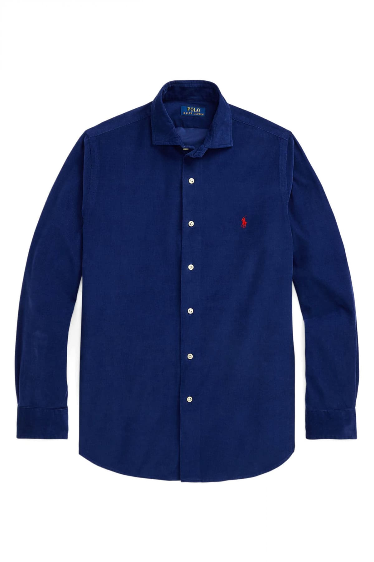 RALPH LAUREN ΠΟΥΚΑΜΙΣΟ ΚΟΤΛΕ CUSTOM FIT LOGO ΜΠΛΕ