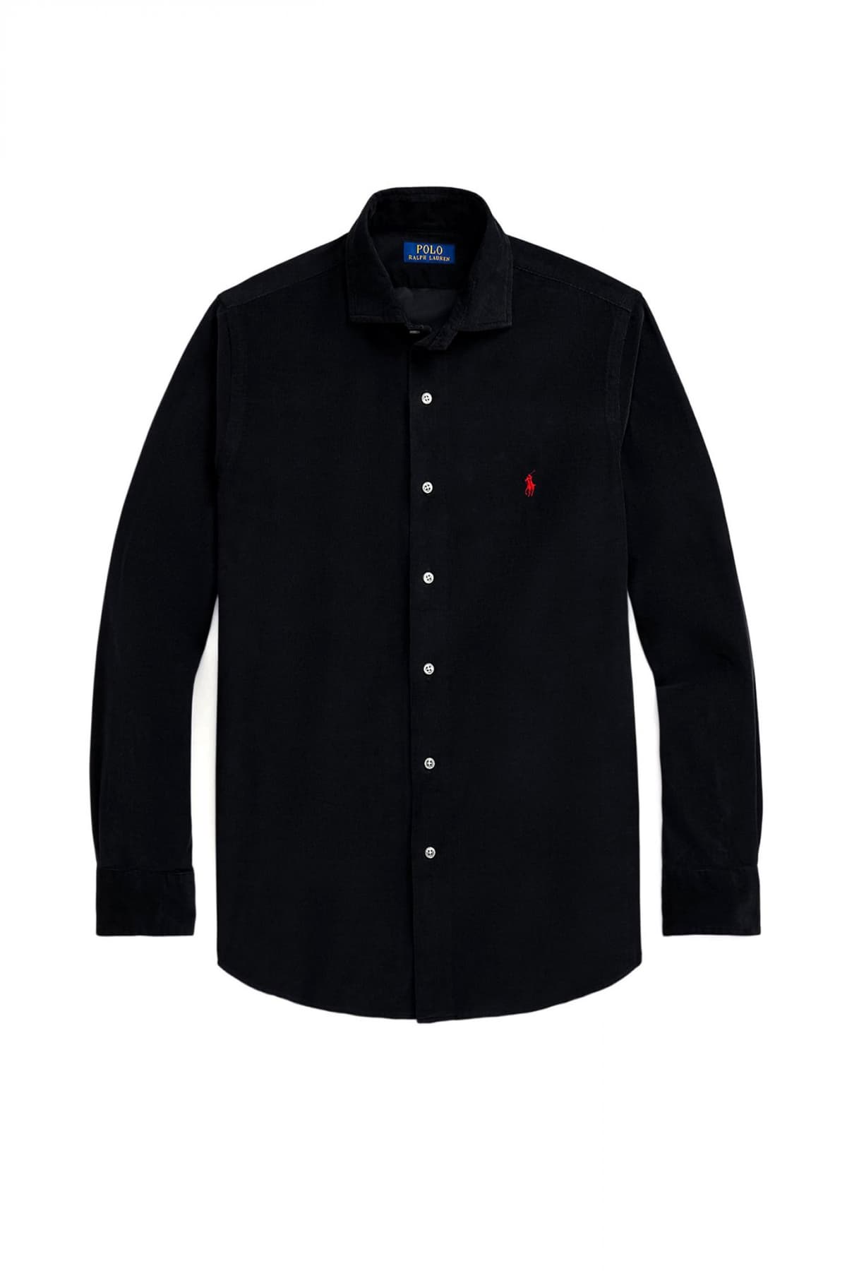 RALPH LAUREN ΠΟΥΚΑΜΙΣΟ CUSTOM FIT LOGO ΜΑΥΡΟ