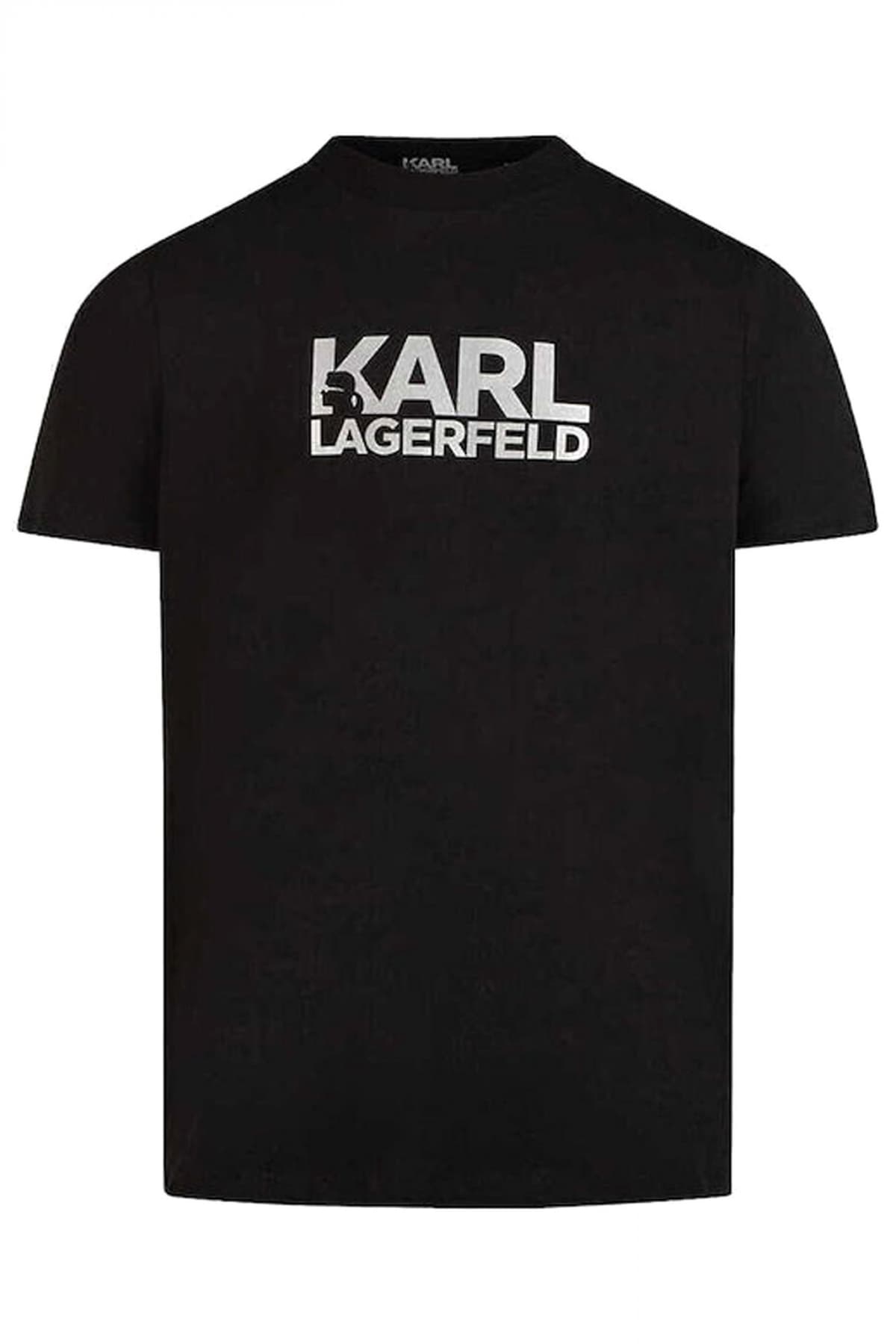 KARL LAGERFELD T-SHIRT CREW NECK LOGO ΜΠΟΡΝΤΩ