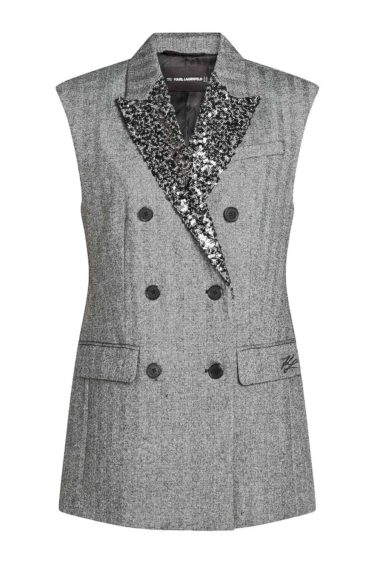 Women's Vests Karl Lagerfeld Gray
