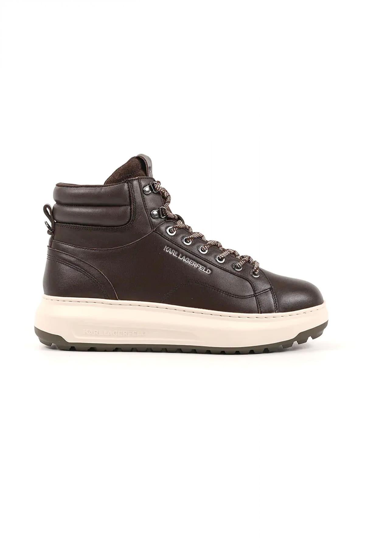 KARL LAGERFELD ΠΑΠΟΥΤΣΙ ΜΠΟΤΑΚΙ KAPRI LUG HIKER LACE ΜΑΥΡΟ