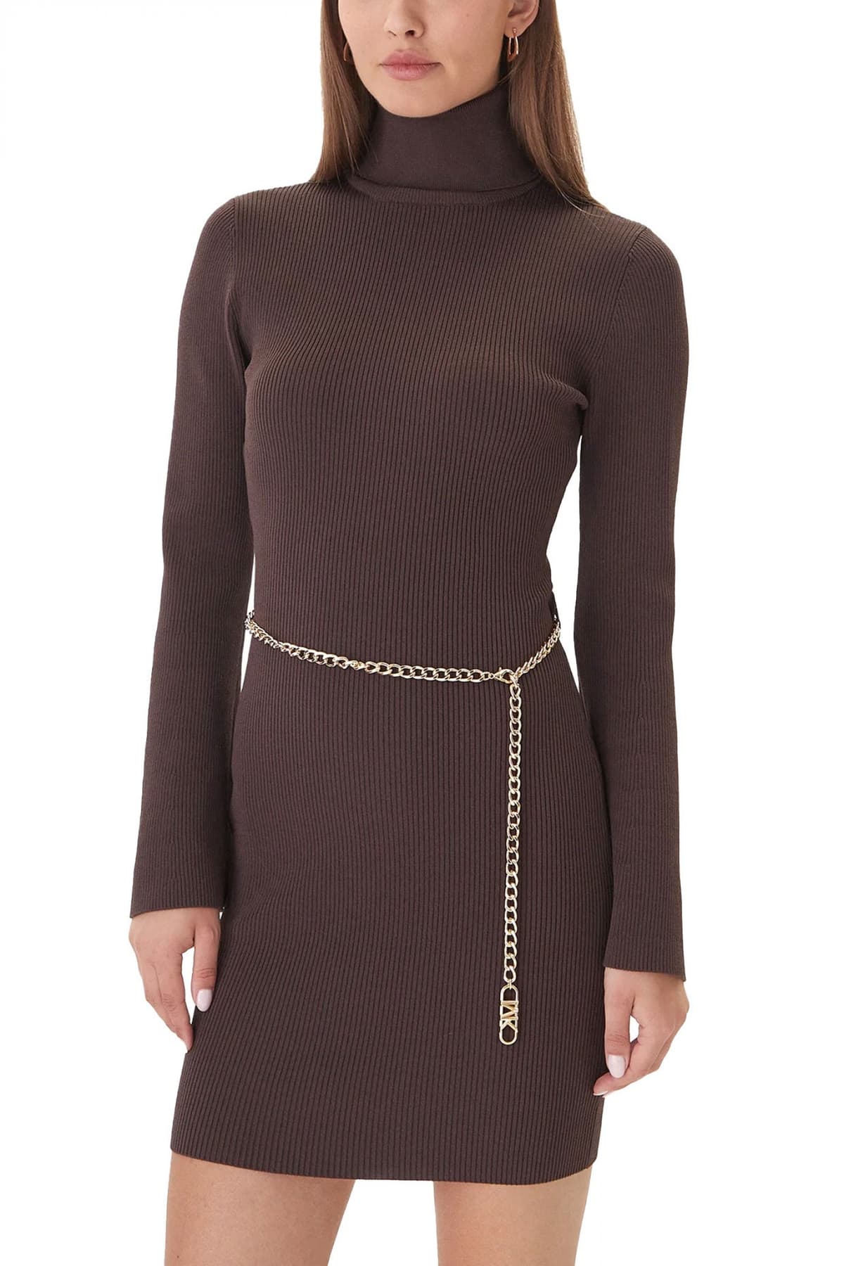 MICHAEL KORS ΦΟΡΕΜΑ ΜΙΝΙ ΠΛΕΚΤΟ ΖΙΒΑΓΚΟ ΑΠΟΣΠΩΜΕΝΗ ΑΛΥΣΙΔΑ ΚΑΦΕ