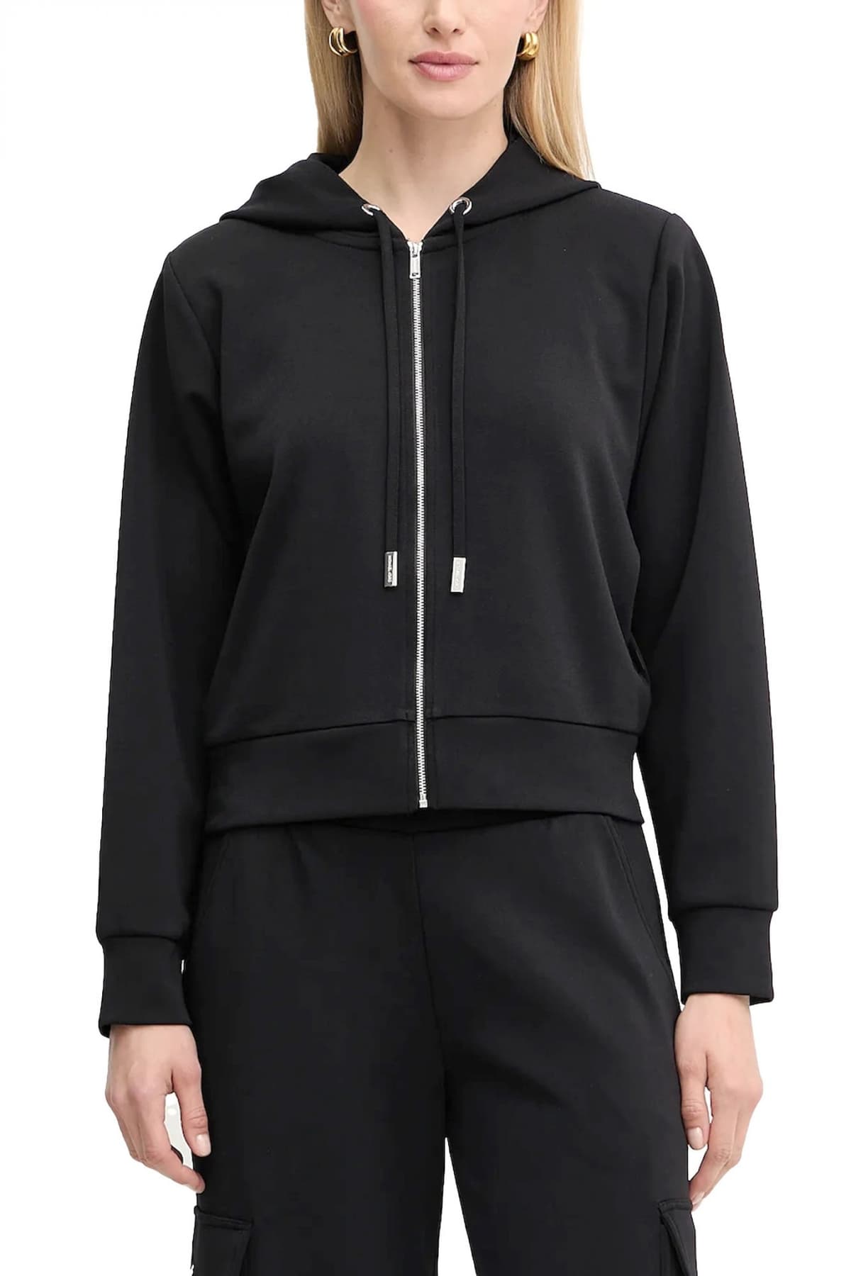 MICHAEL KORS ΦΟΥΤΕΡ HOODIE FULLZIP ΜΑΥΡΟ