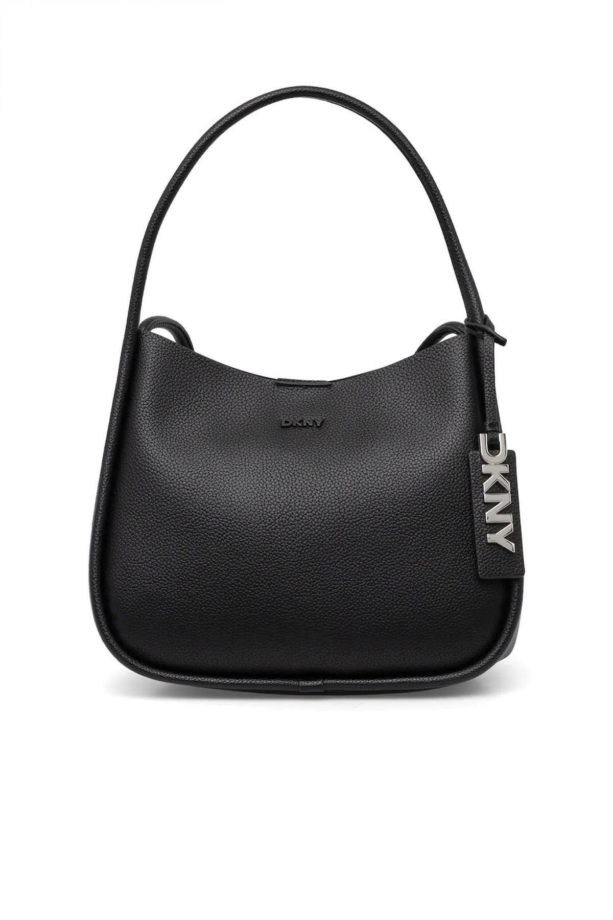 DKNY ΤΣΑΝΤΑ ΩΜΟΥ CAPRI HOBOS LOGO ΜΑΥΡΟ