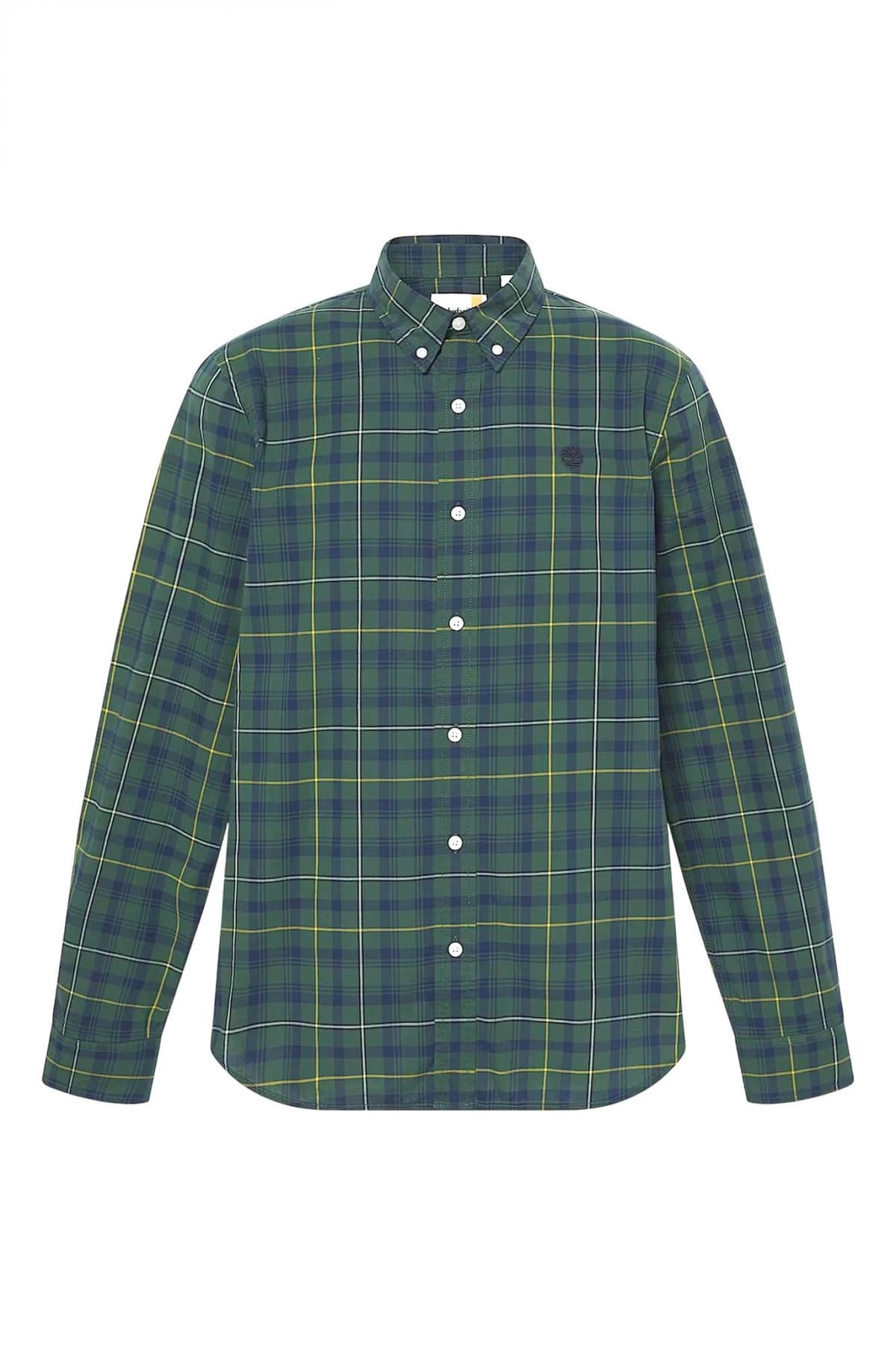 TIMBERLAND ΠΟΥΚΑΜΙΣΟ BUTTON DOWN ΚΑΡΩ SLIM FIT COMFORT STRETCH ΜΠΛΕ-ΣΙΕΛ