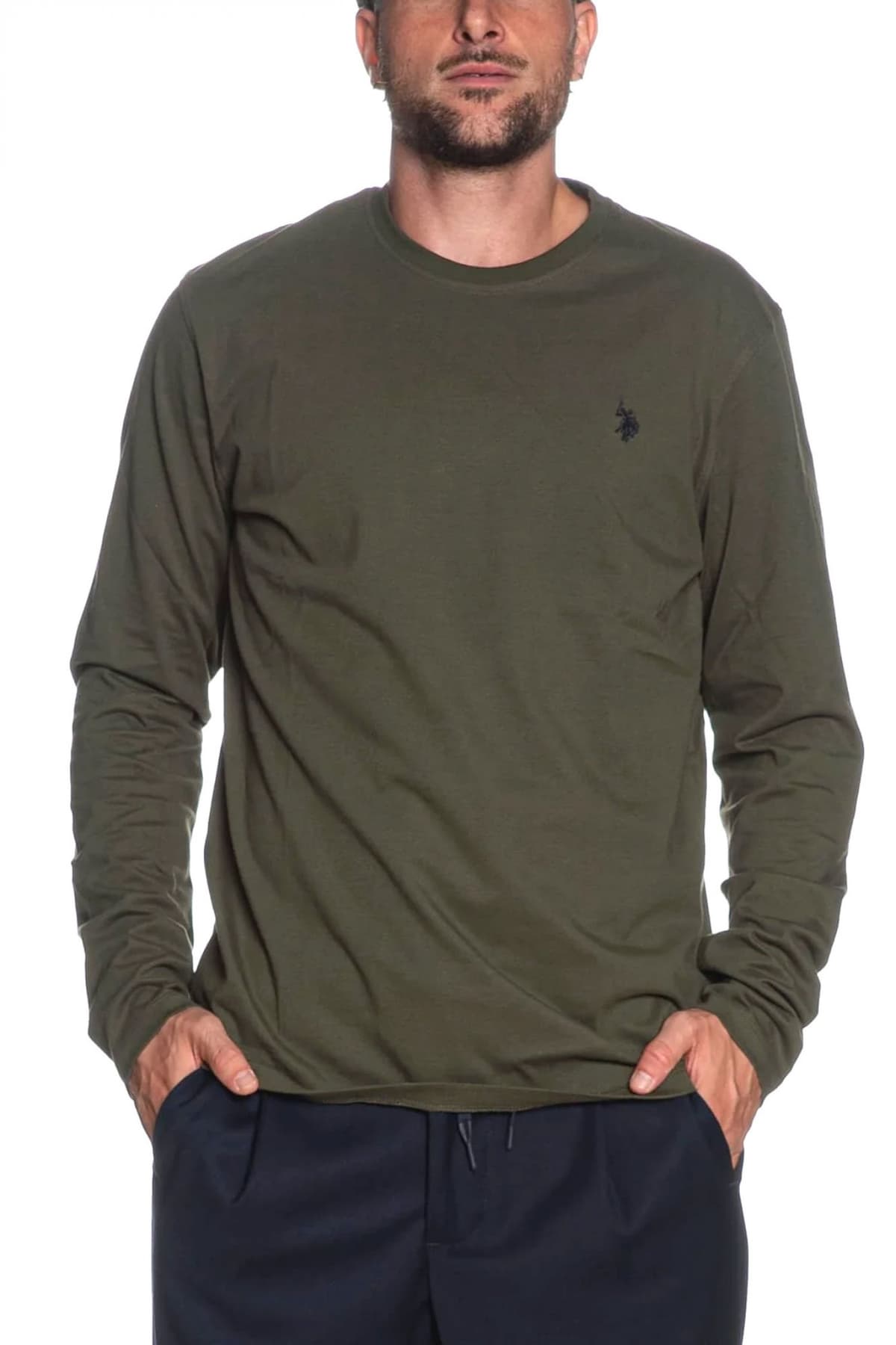 U.S.POLO ASSN. T-SHIRT WILL 000398 ΕΗ03 LOGO ΧΑΚΙ