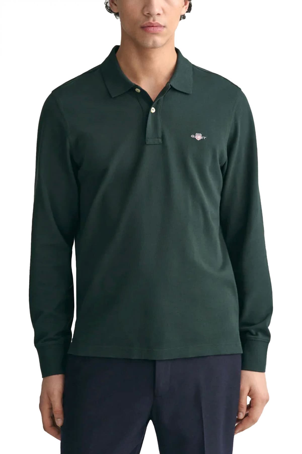 Men's Polo Shirts Gant Green