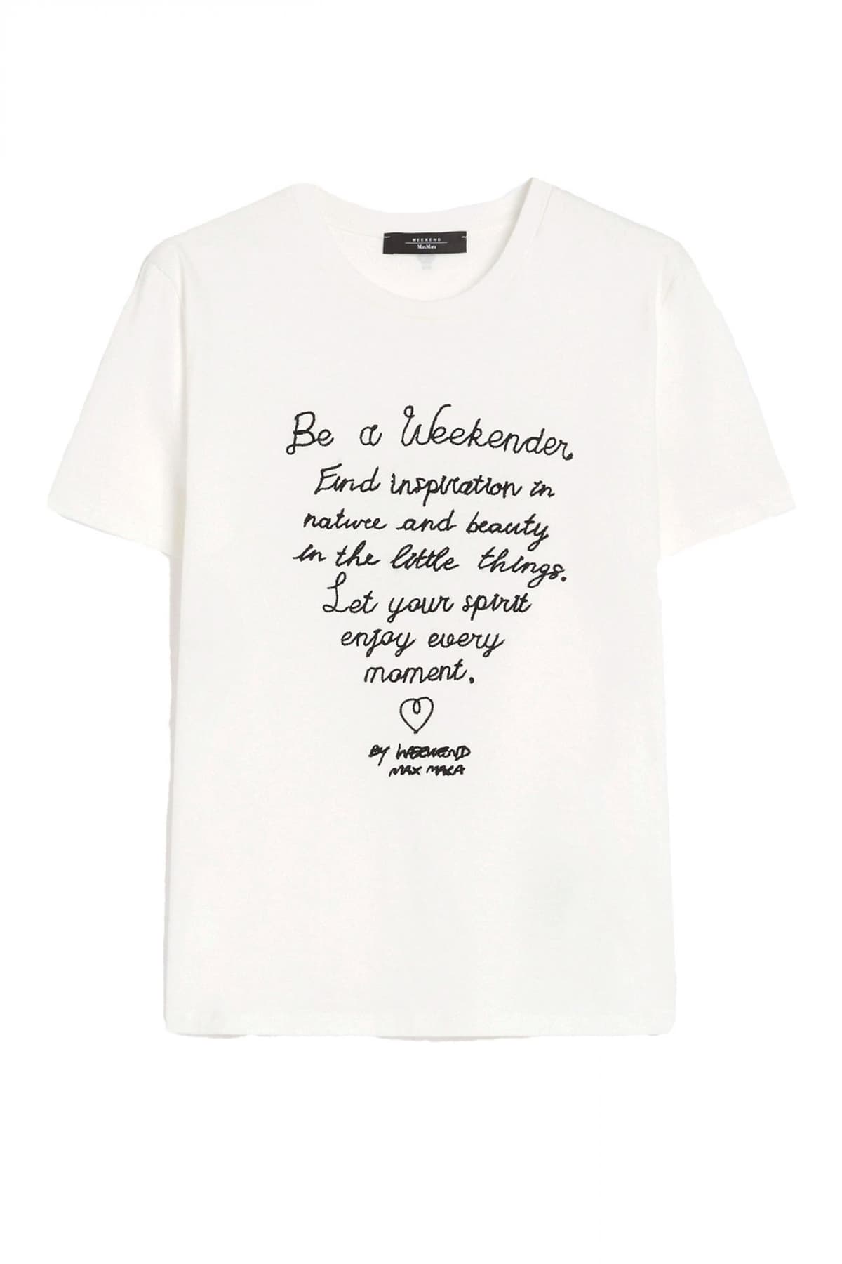 MAX MARA WEEKEND T-SHIRT ROUNDNECK ARA ΛΕΥΚΟ