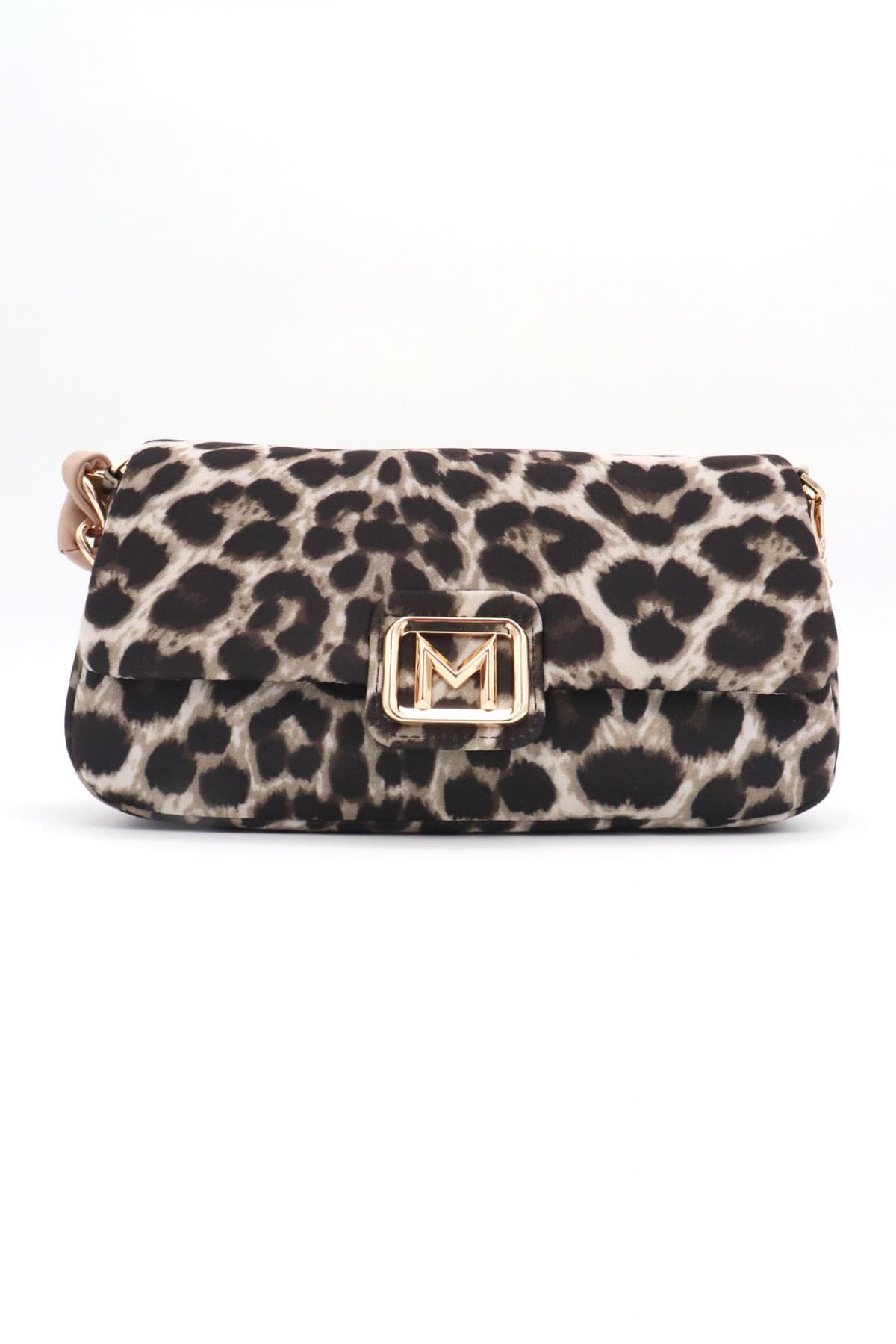 MARELLA LE MUSE ΤΣΑΝΤΑ EMILY3 ΧΕΙΡΟΣ/CROSSBODY ΜΕΤΑΛΛΙΚΟ LOGO ΛΕΟΠΑΡ-ΜΠΕΖ