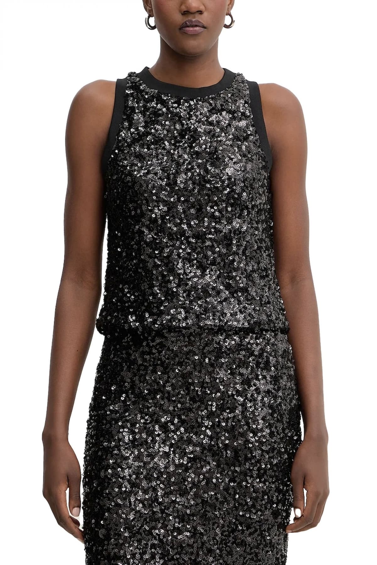 MARELLA TOP FILLY CREW NECK ΠΑΓΙΕΤΑ ΜΑΥΡΟ