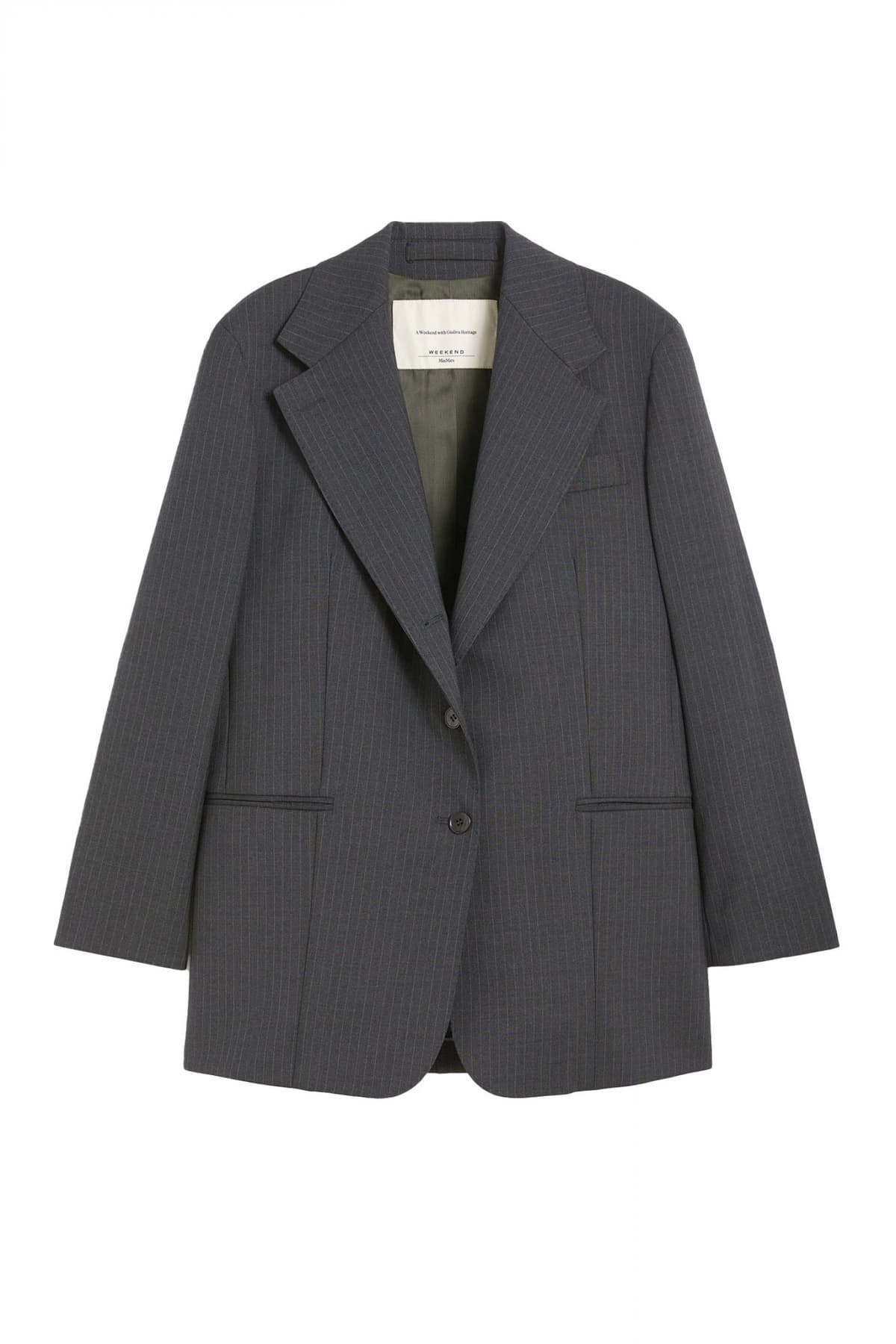 MAX MARA WEEKEND ΣΑΚΑΚΙ EDMEA ΡΙΓΕ ΣΚΟΥΡΟ ΓΚΡΙ