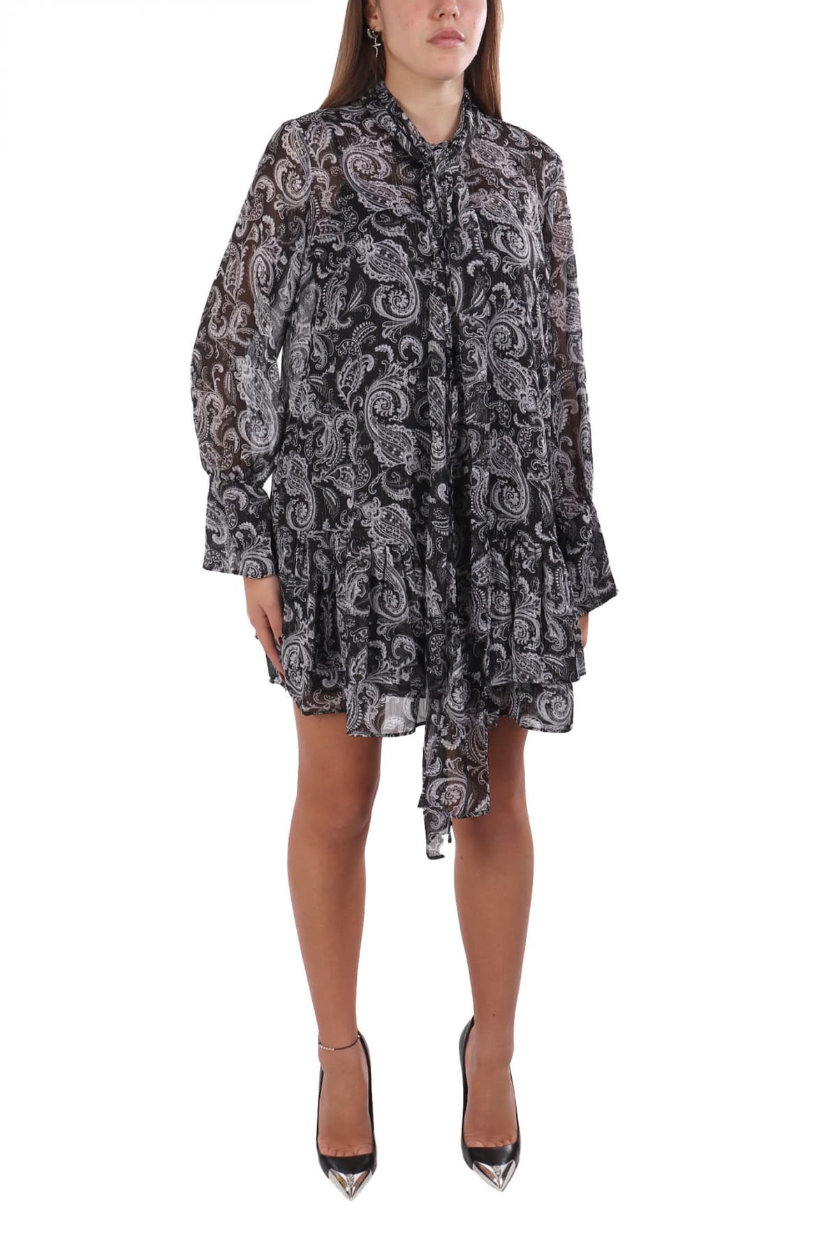 MICHAEL KORS ΦΟΡΕΜΑ ΜΙΝΙ ΔΕΣΙΜΟ ΛΑΙΜΟ ΕΜΠΡΙΜΕ ΜΑΥΡΟ