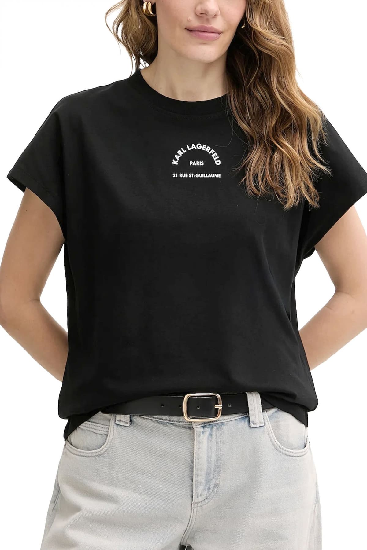 Women's T-Shirts Karl Lagerfeld Black