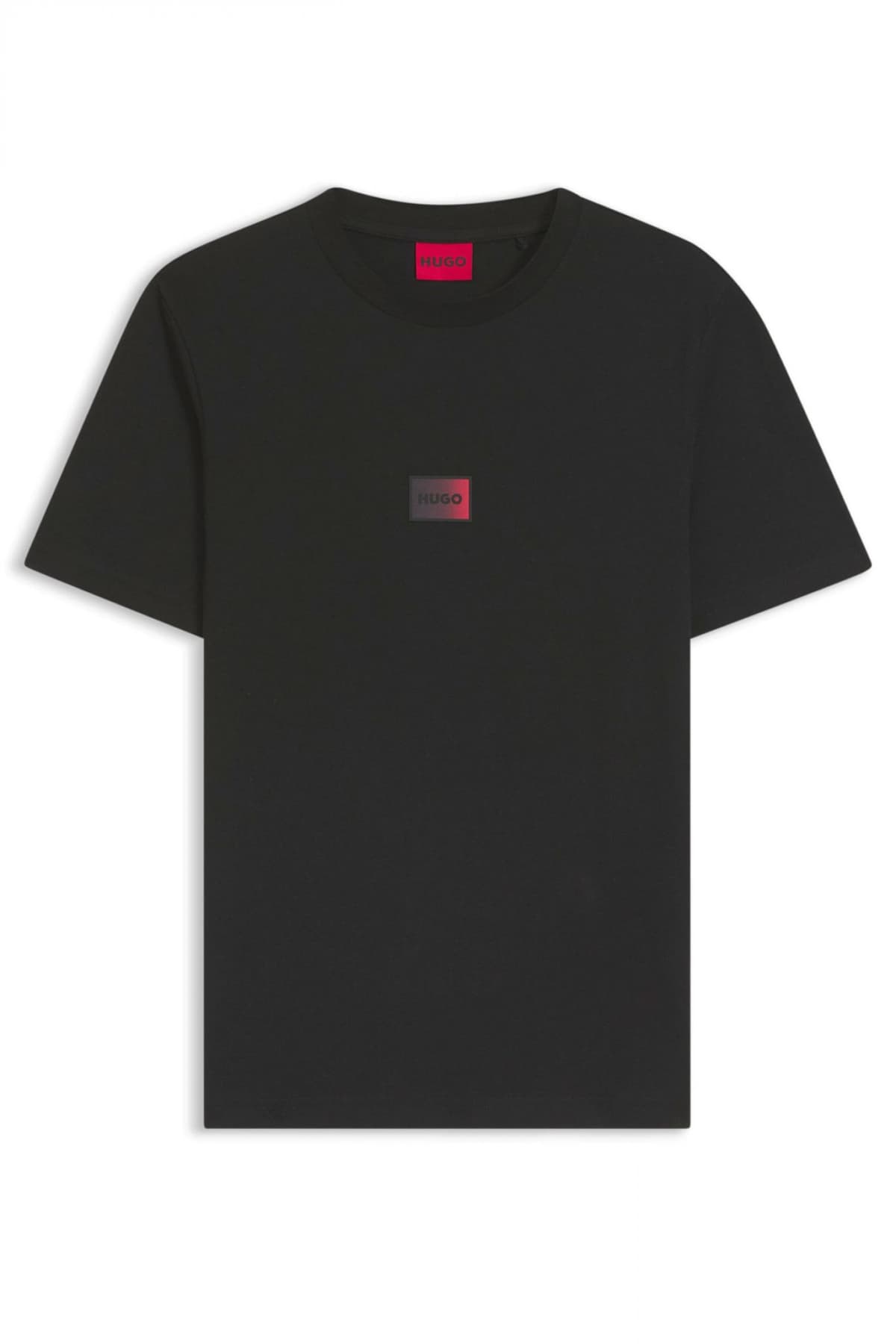 HUGO T-SHIRT DANOTIE LOGO ΜΑΥΡΟ