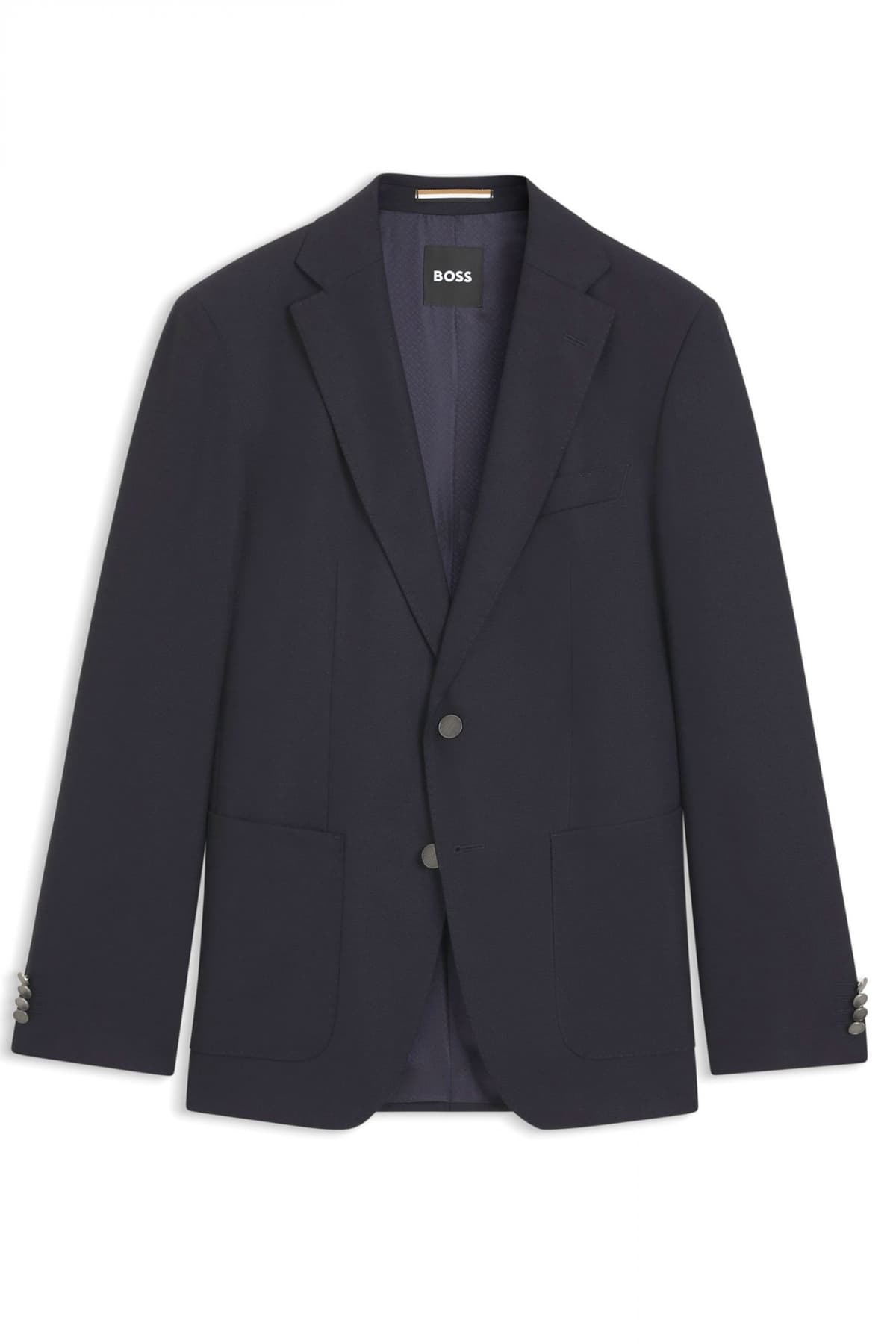 BOSS ΣΑΚΑΚΙ BLAZER REGULAR FIT H-HUTSON-2PP-253 REDA BI-STRETCH ΜΠΛΕ