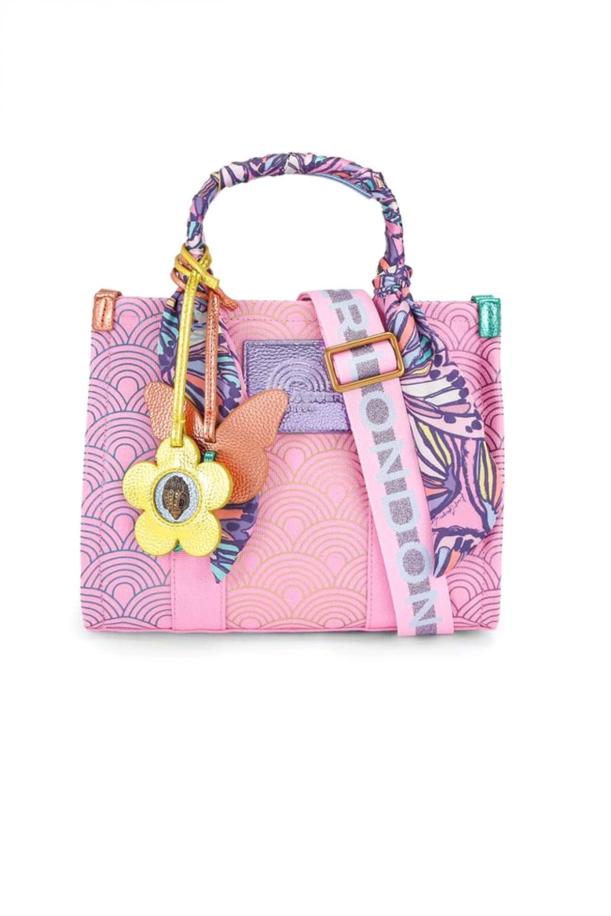 KURT GEIGER ΤΣΑΝΤA CROSSBODY/ΩΜΟΥ SMALL SOUTHBANK TOTE ΣΧΕΔΙΑ ΙΜΑΝΤΑΣ LOGO POZ/ΠΟΛΥΧΡΩΜΟ