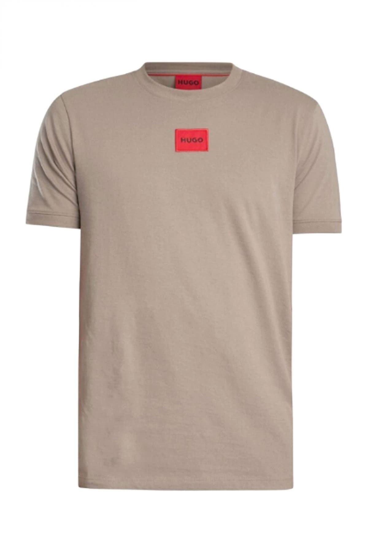 HUGO T-SHIRT DIRAGOLINO212 LOGO ΜΑΥΡΟ