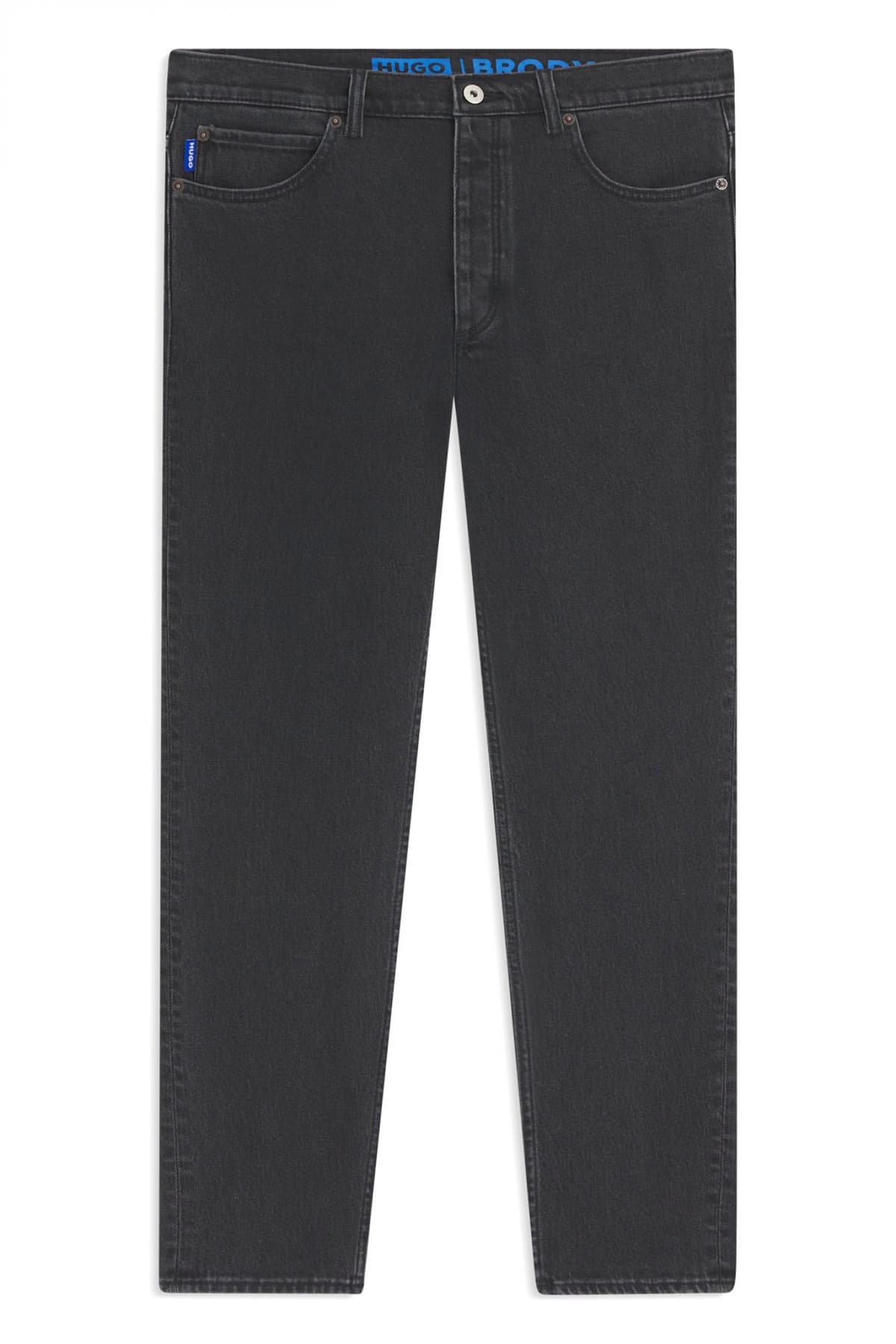 HUGO BLUE ΠΑΝΤΕΛΟΝΙ JEANS BRODY TAPERED FIT ΜΑΥΡΟ