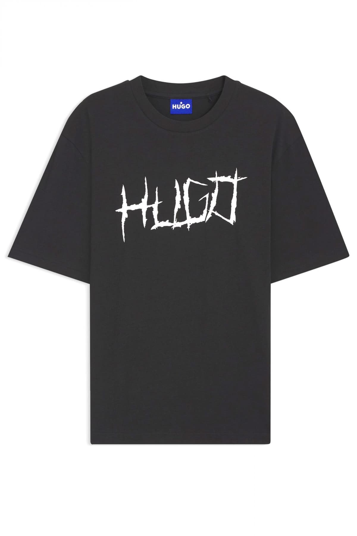 HUGO BLUE T-SHIRT NAMERIX ΜΑΥΡΟ