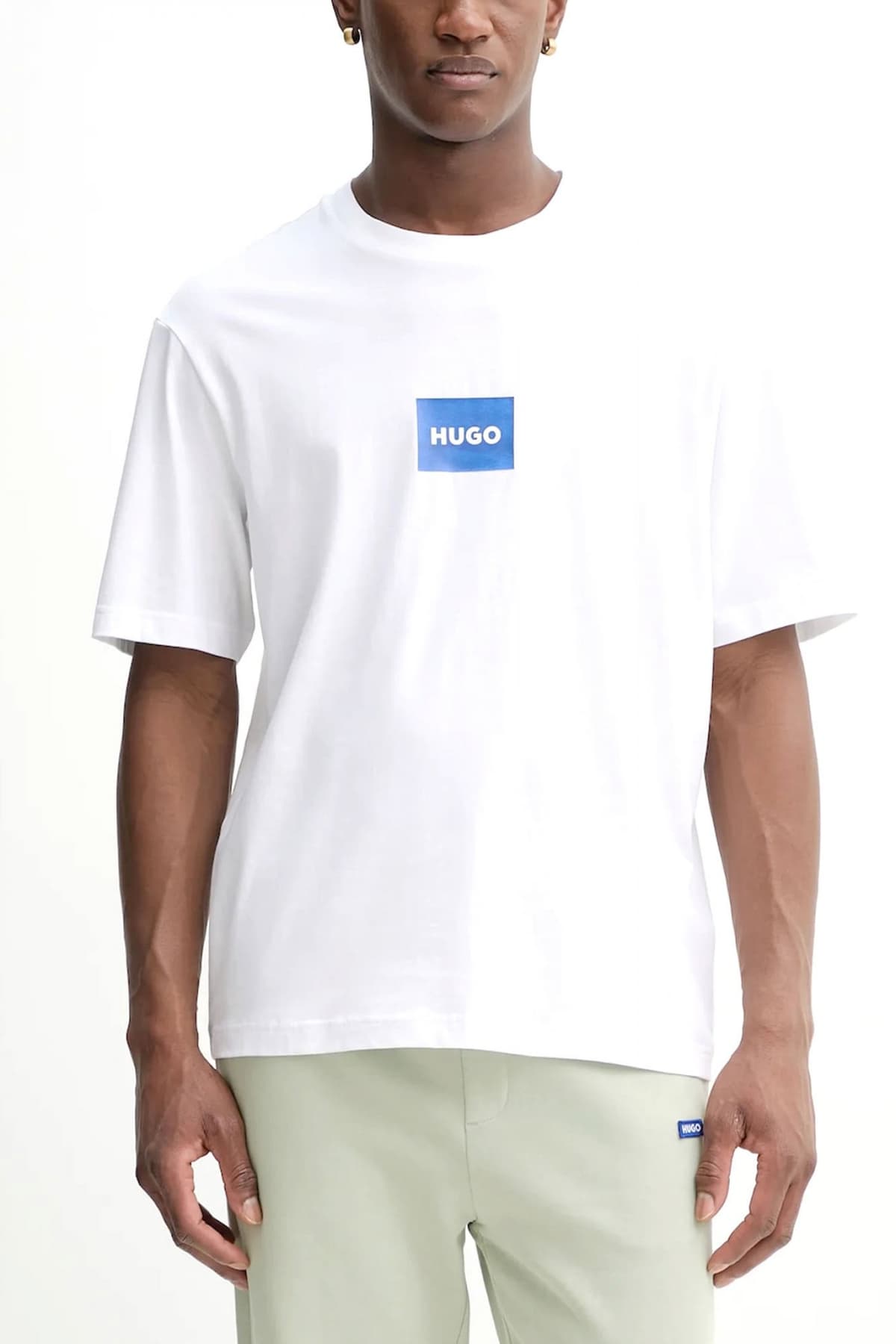 HUGO BLUE T-SHIRT NAYONIX ΜΑΥΡΟ