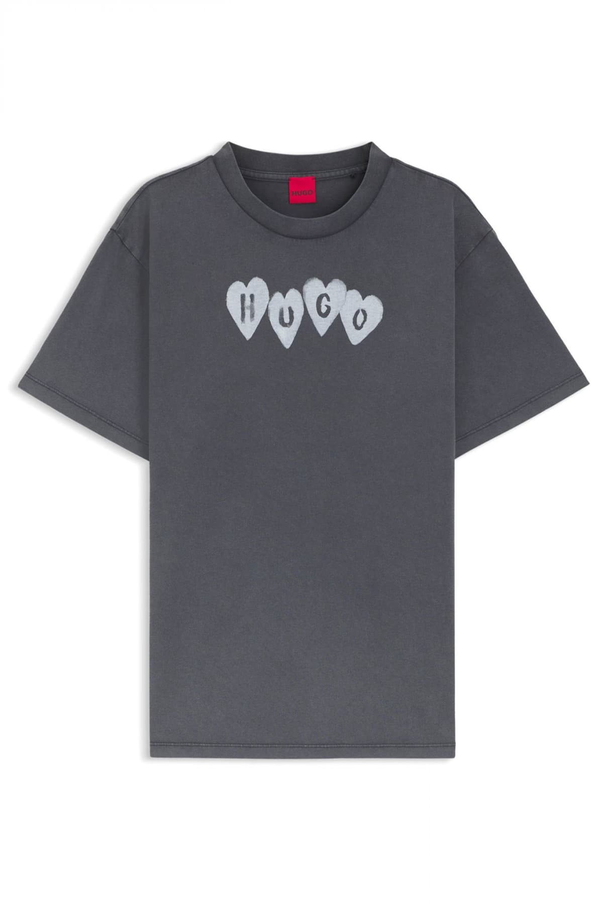HUGO T-SHIRT VINTAGETEE_22 LOGO ΕΚΡΟΥ