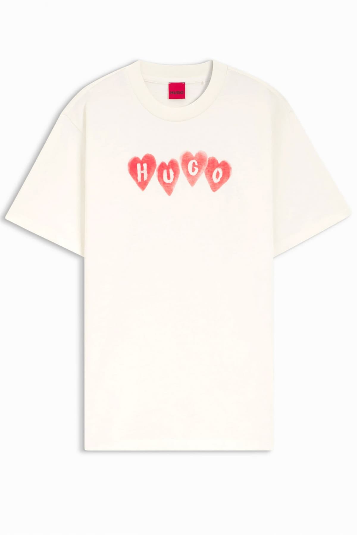 HUGO T-SHIRT VINTAGETEE_22 LOGO ΕΚΡΟΥ