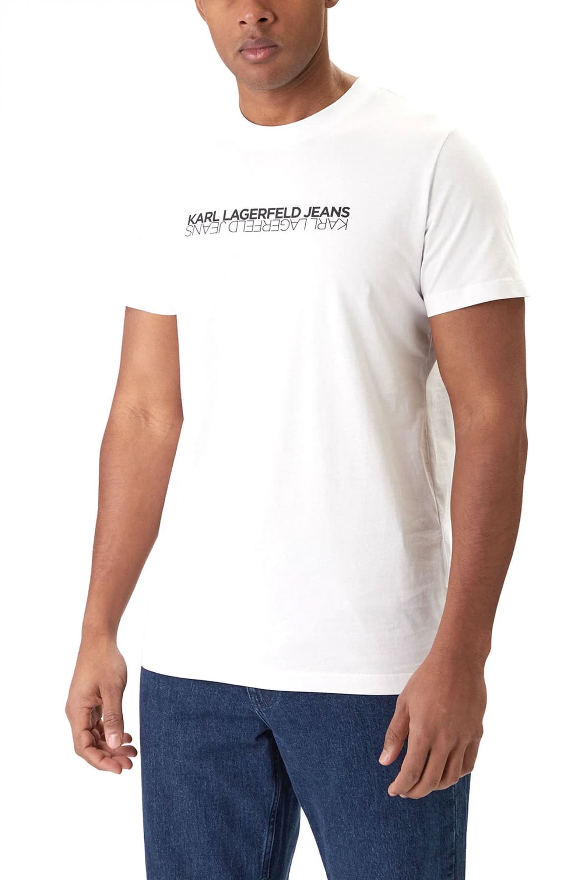 Men's T-Shirts Karl Lagerfeld Jeans White