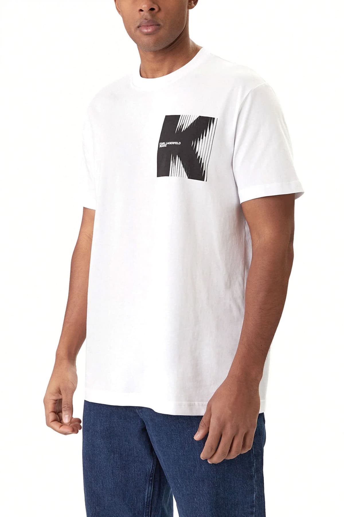 Men's T-Shirts Karl Lagerfeld Jeans White