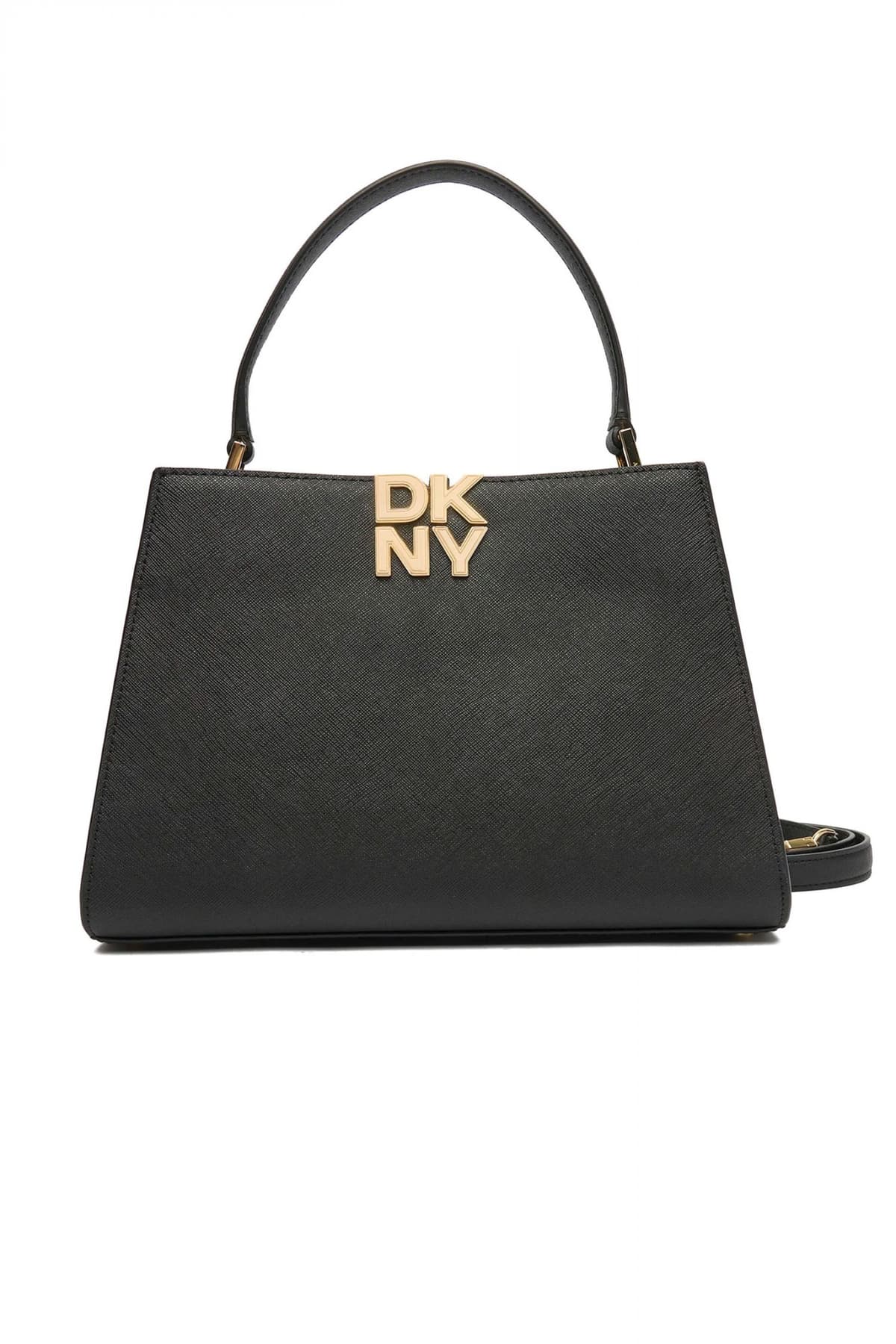 DKNY ΤΣΑΝΤΑ ΧΕΙΡΟΣ/CROSSBODY FOSTER SATCHELS ΔΕΡΜΑ LOGO ΚΑΦΕ
