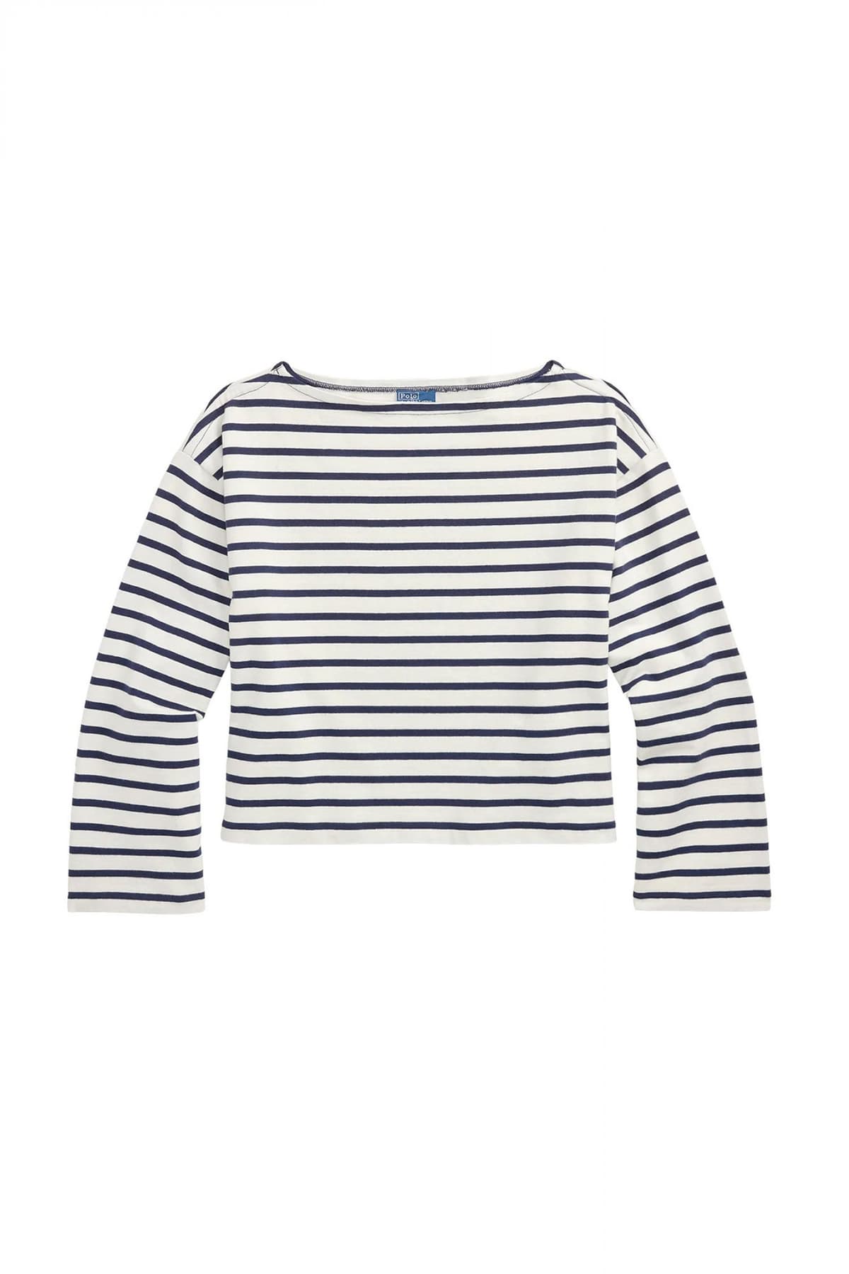 RALPH LAUREN ΦΟΥΤΕΡ CROPPED ΡΙΓΕ CLASSICS ΛΕΥΚΟ-ΜΠΛΕ