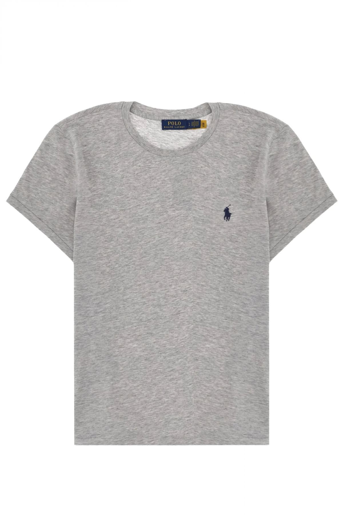 RALPH LAUREN T-SHIRT W BSR LOGO ΓΚΡΙ