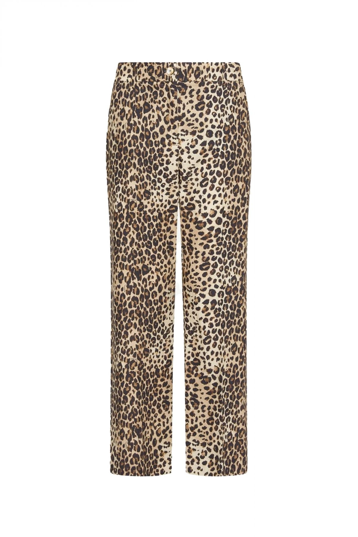 MARELLA SPORT ΠΑΝΤΕΛΟΝΙ CHINO MLSDOMINIO LEOPARD PRINT ΤΣΕΠΕΣ ΜΠΕΖ-ΜΑΥΡΟ