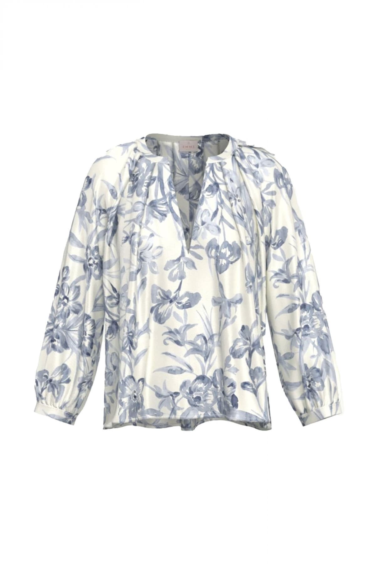 MARELLA EMME ΜΠΛΟΥΖΑ EMMEDEN FLORAL ΕΚΡΟΥ-ΜΠΛΕ