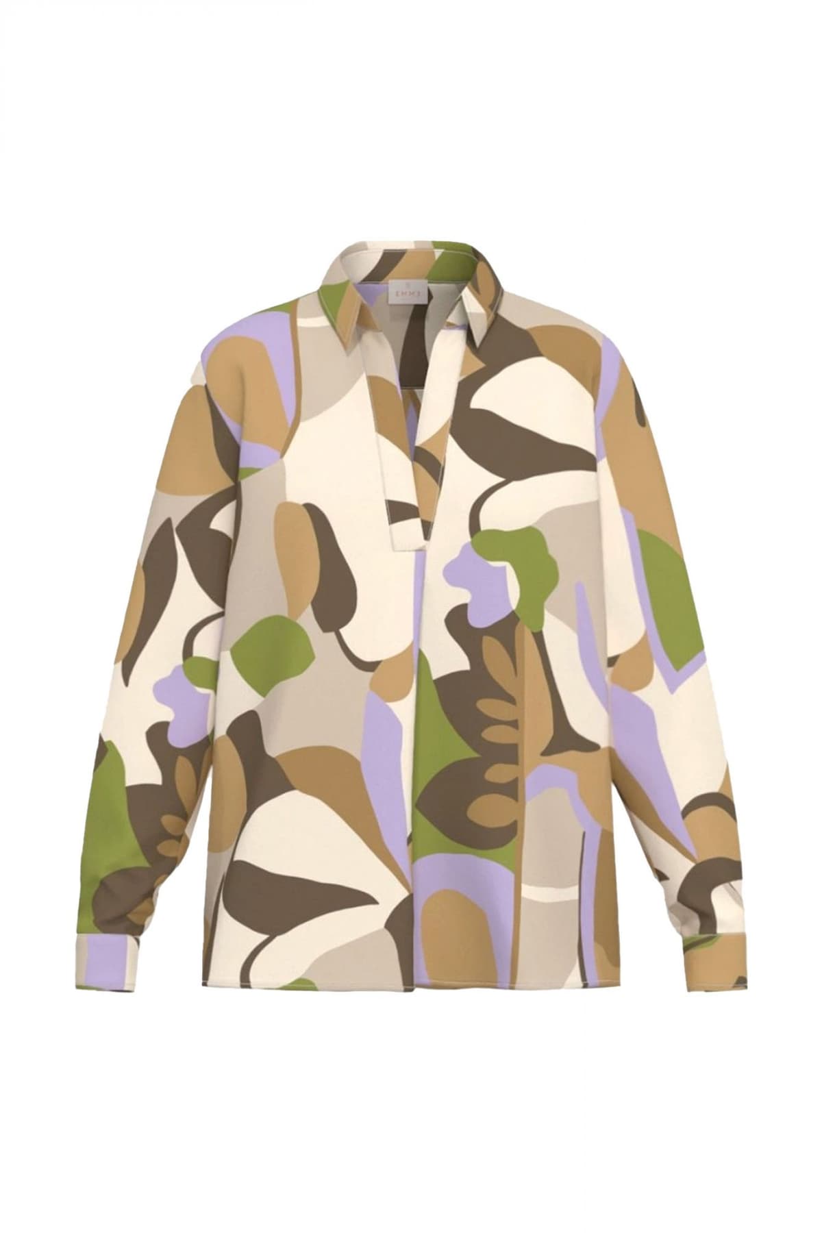 MARELLA EMME ΜΠΛΟΥΖΑ EMMPONTILE ΕΜΠΡΙΜΕ V-NECK ΠΟΛΥΧΡΩΜΟ