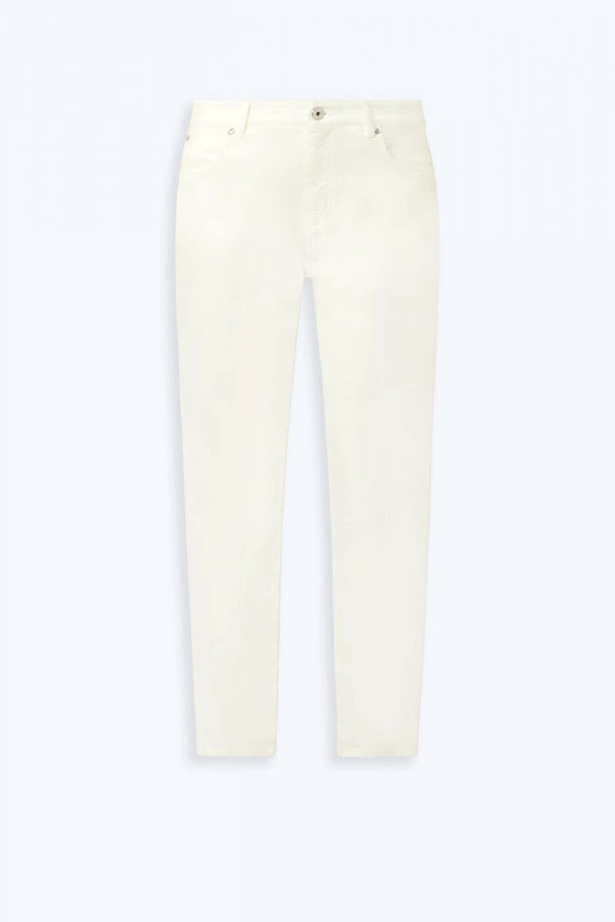 MAX MARA WEEKEND ΠΑΝΤΕΛΟΝΙ JEANS WKDABITURO HIGH WAIST CROPPED CIGARETTE ΕΚΡΟΥ