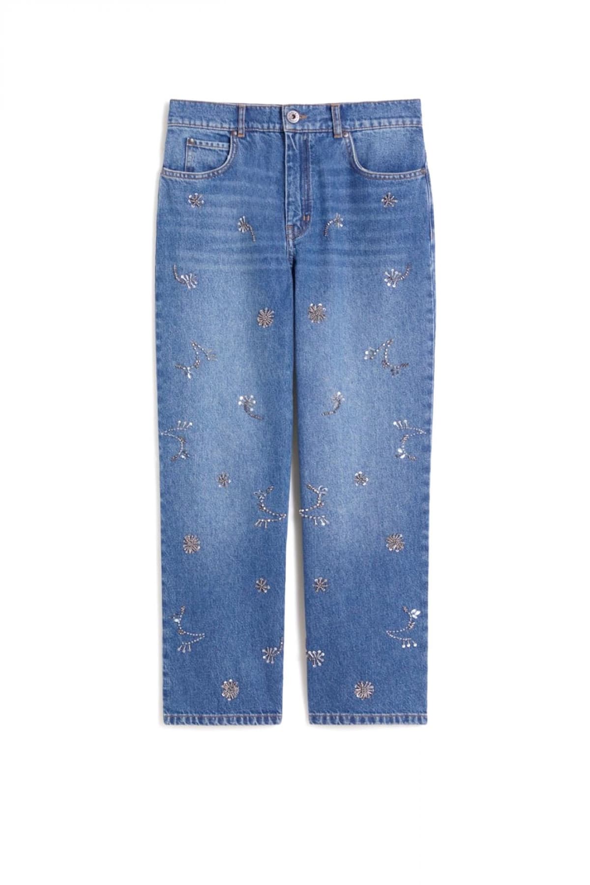 MAX MARA WEEKEND ΠΑΝΤΕΛΟΝΙ JEANS WKDMANETTA STRAIGHT FIT ΠΑΓΙΕΤΑ ΤΡΟΥΚΣ ΜΠΛΕ