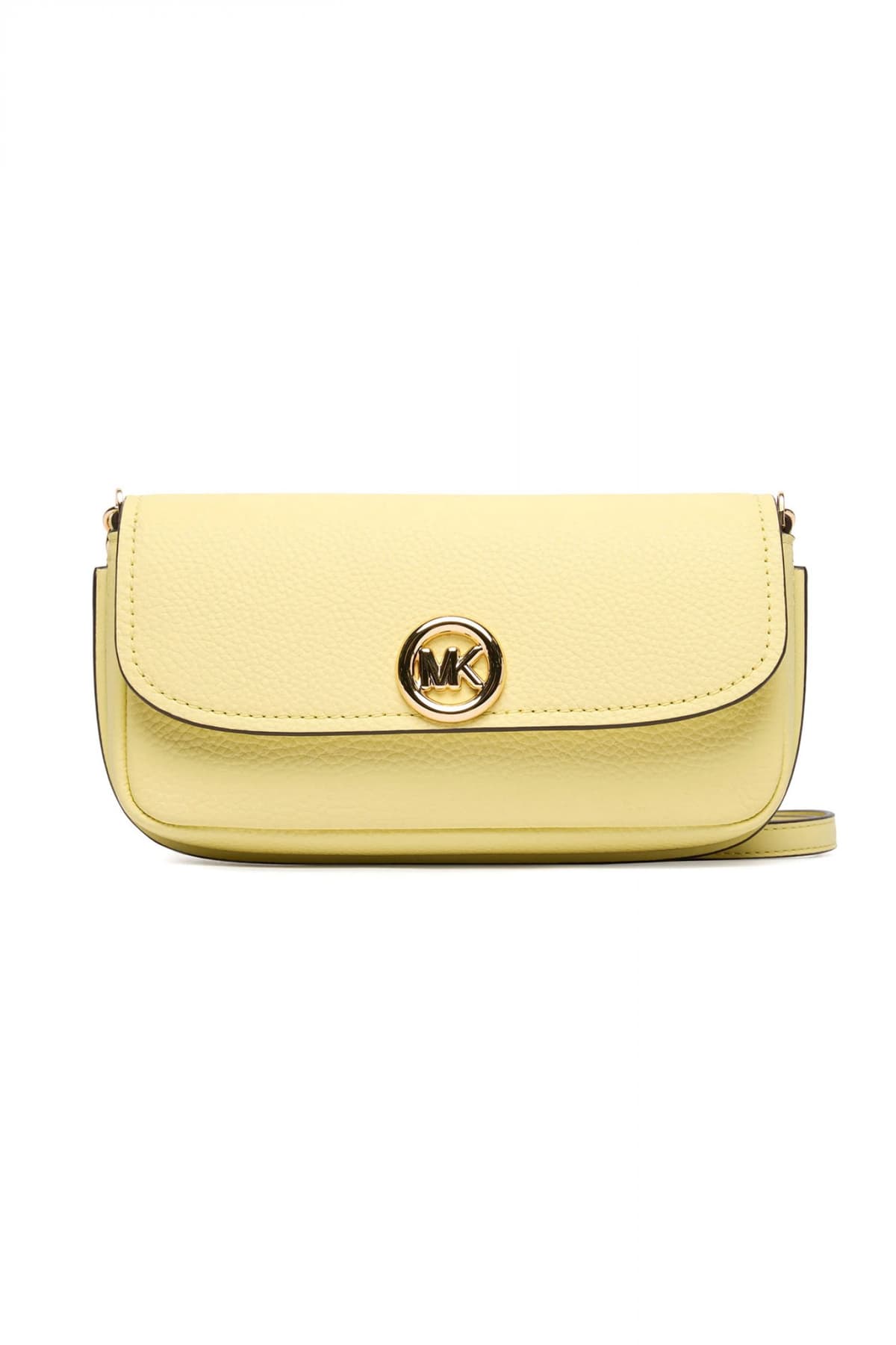 MICHAEL KORS ΤΣΑΝΤΑΚΙ CROSSBODY/ΩΜΟΥ NOLITA METAΛΛΙΚΟ LOGO ΠΟΡΤΟΚΑΛΙ
