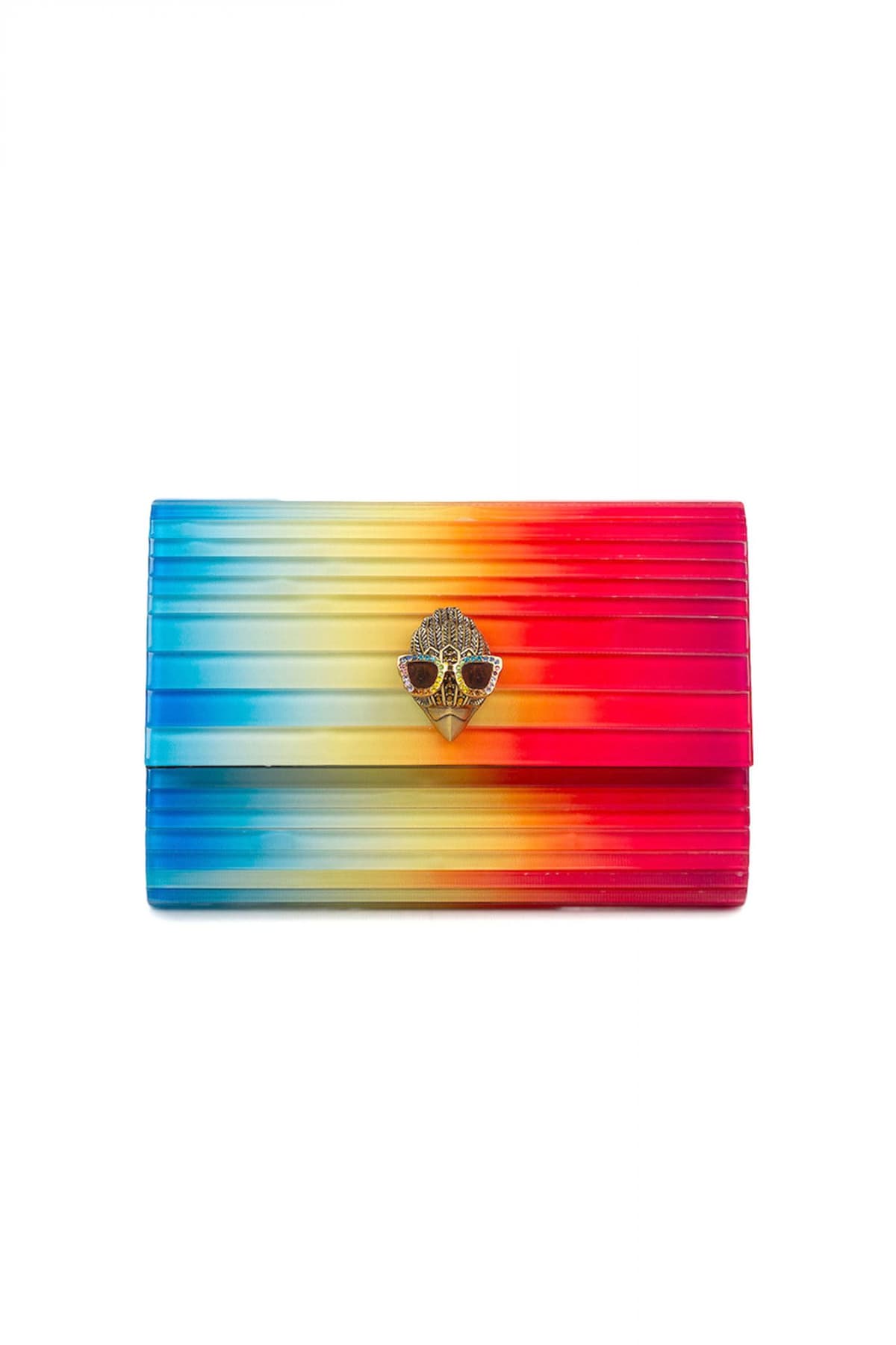 KURT GEIGER TΣΑΝΤΑ CROSSBODY/ΩΜΟΥ PARTY EAGLE CLUTCH ΑΛΥΣΙΔΑ LOGO ΠΟΛΥΧΡΩΜΟ