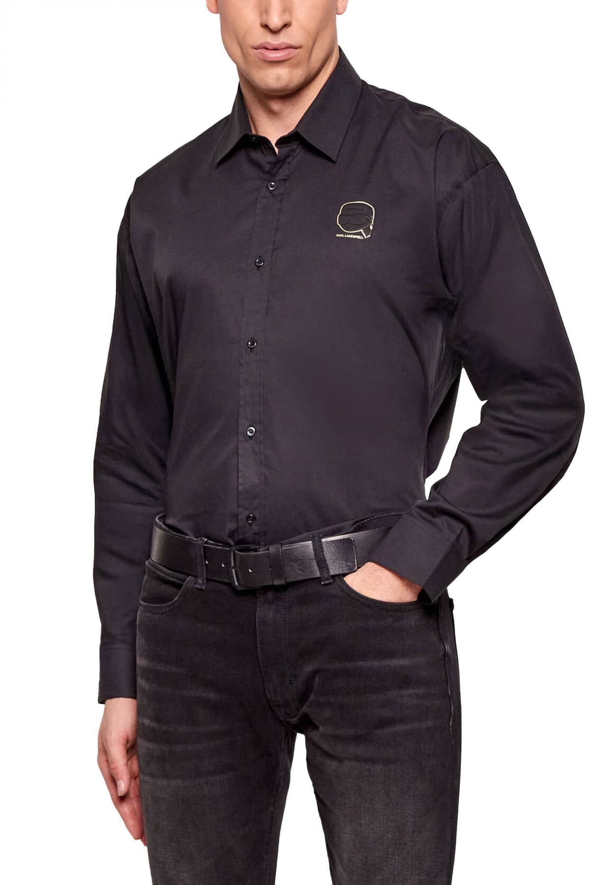 Men's Shirts Karl Lagerfeld Black